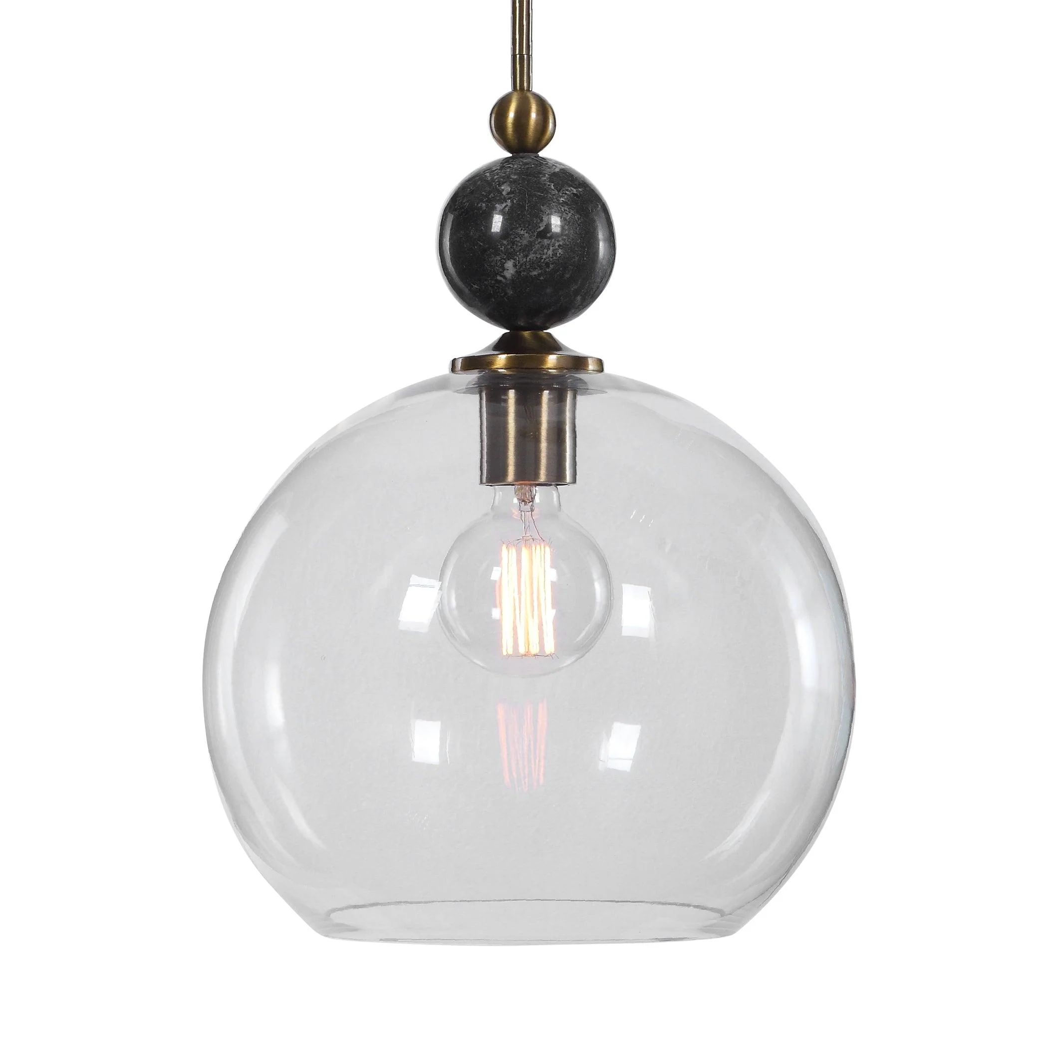 MENDOTA 1 LIGHT GLASS PENDANT - Remutear