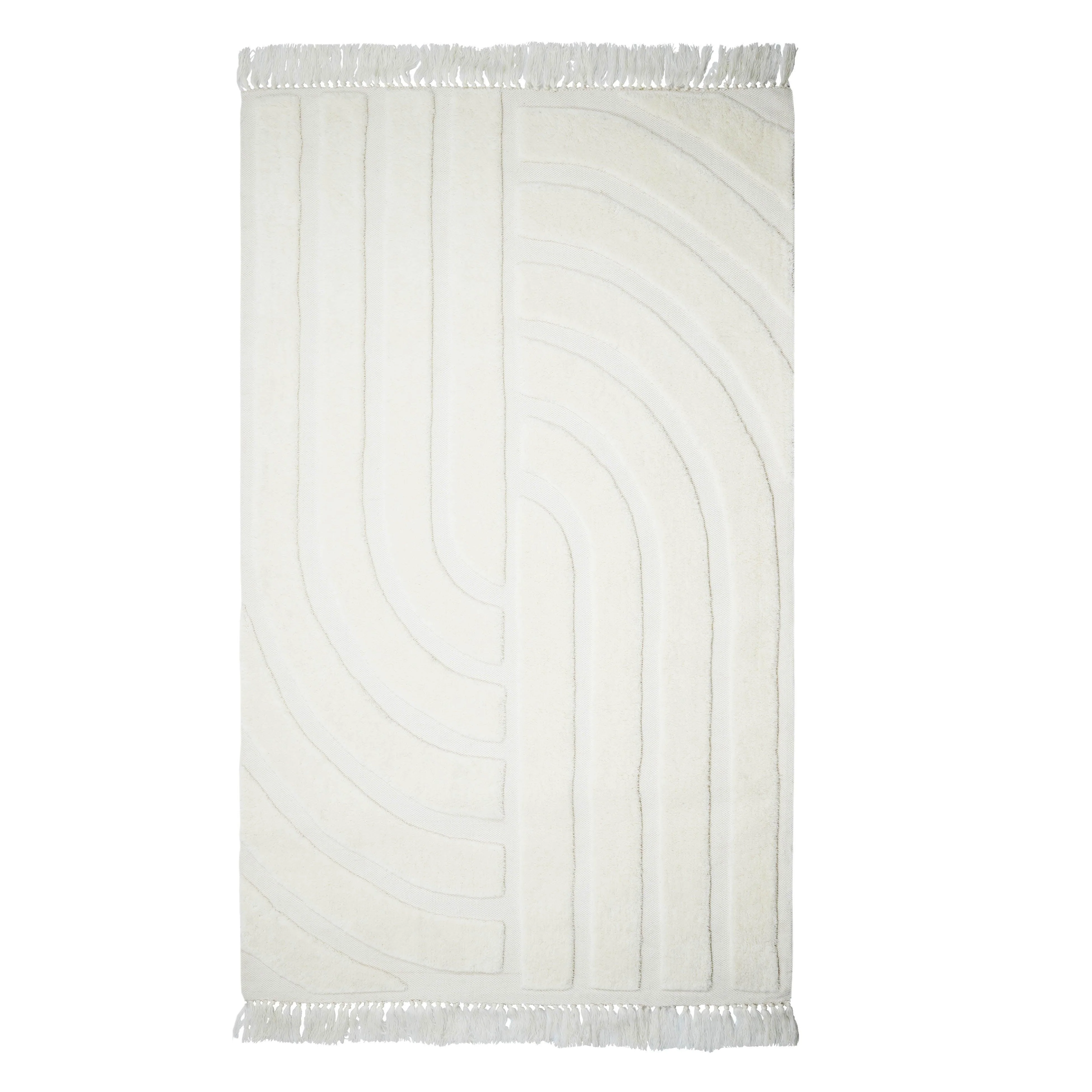 Loop White 5' x 8' Area Rug - Remutear