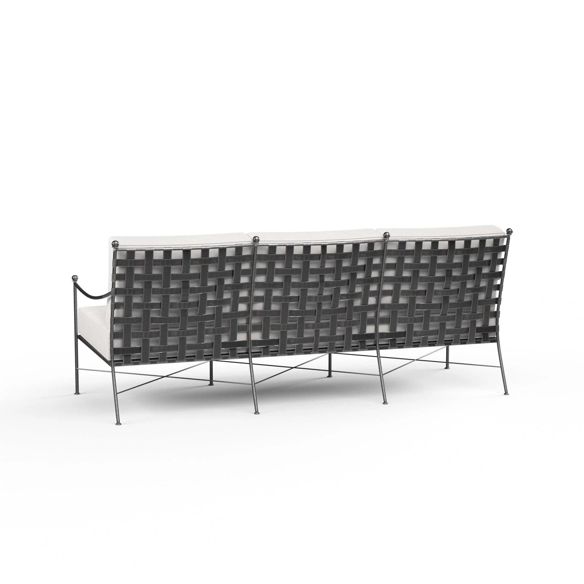 Provence Sofa in Canvas Flax w/ Self Welt - Remutear