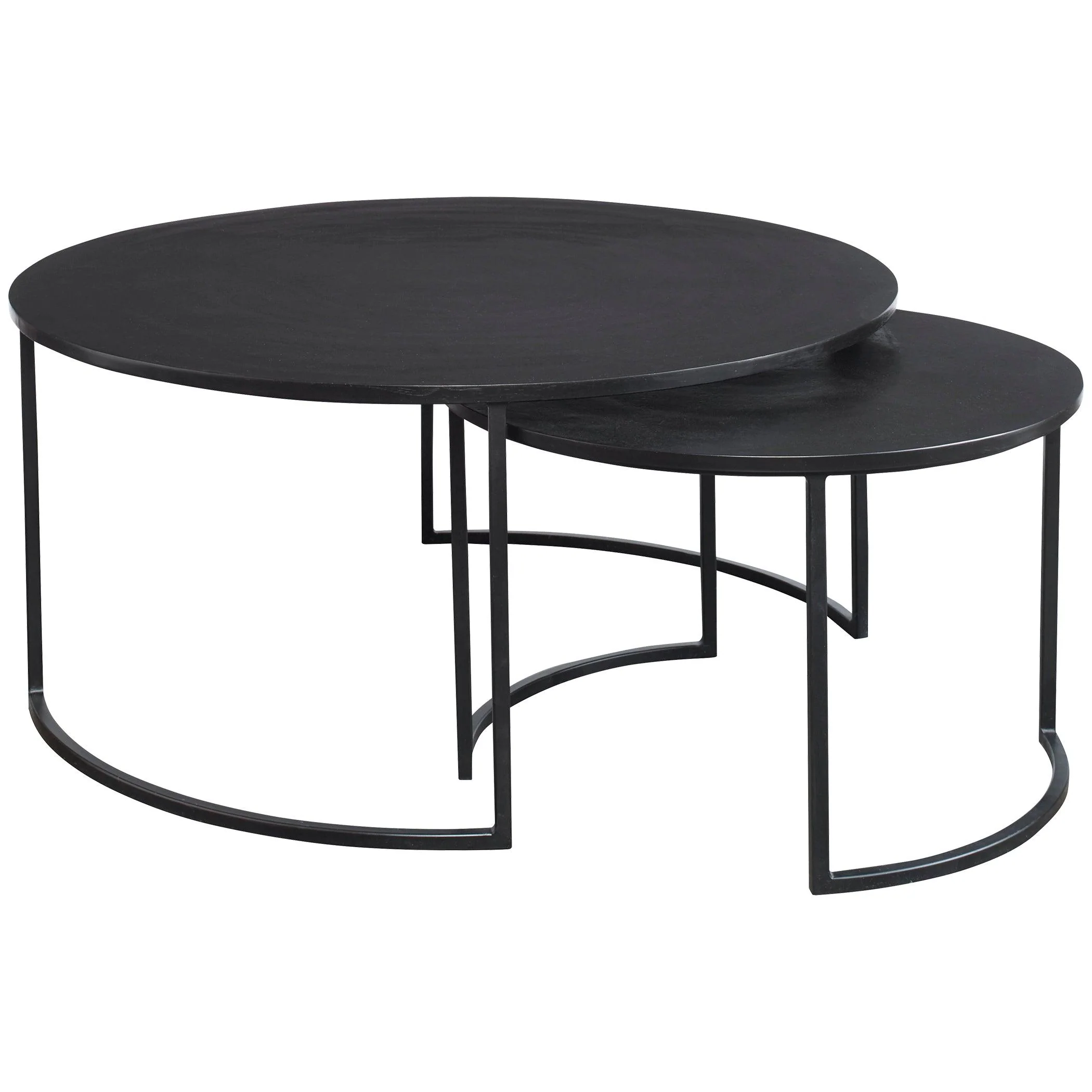 BARNETTE MODERN NESTING COFFEE TABLES SET OF 2 - Remutear
