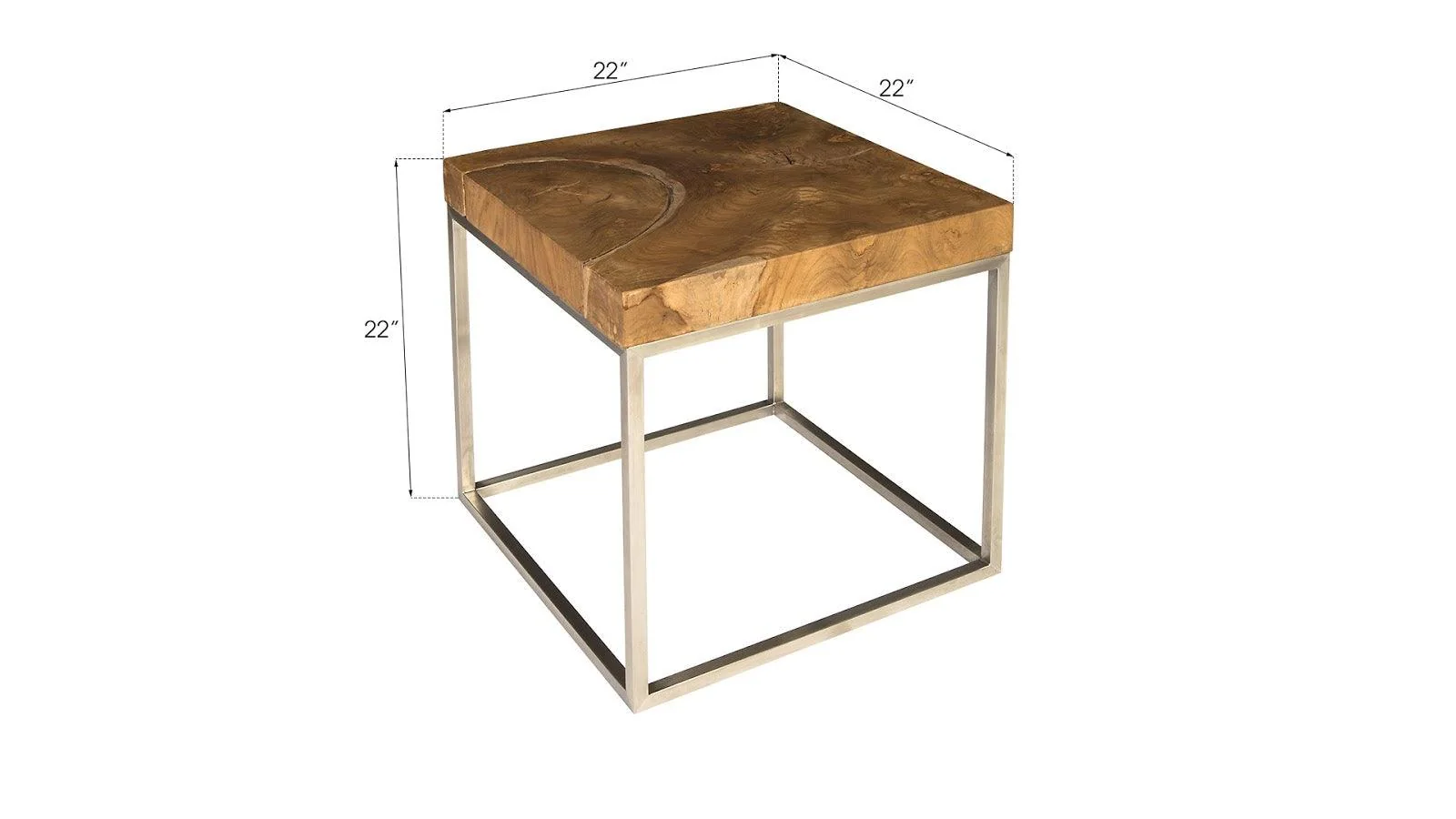 Teak Puzzle Side Table - Remutear