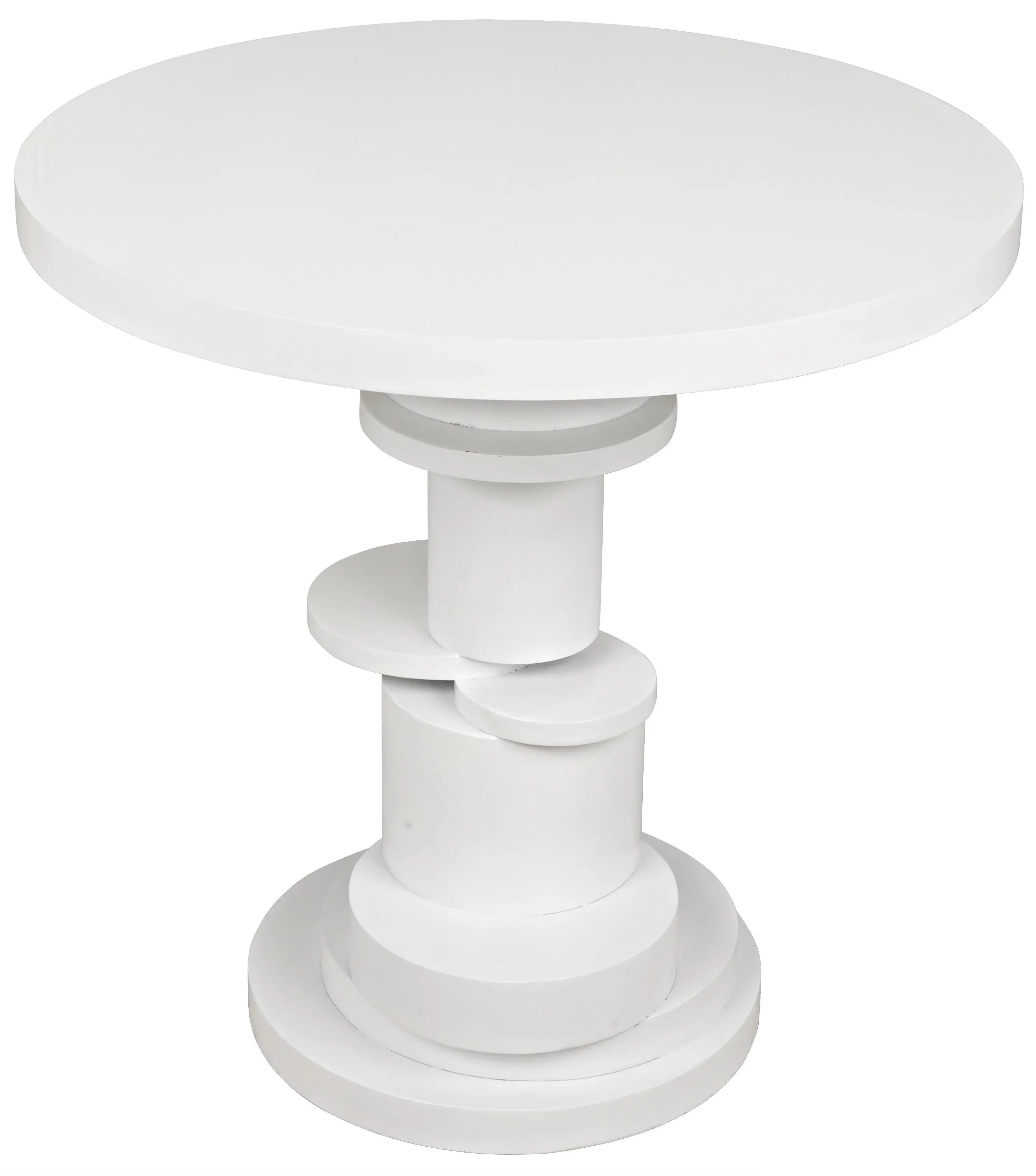 Hugo Side Table, Solid White - Remutear