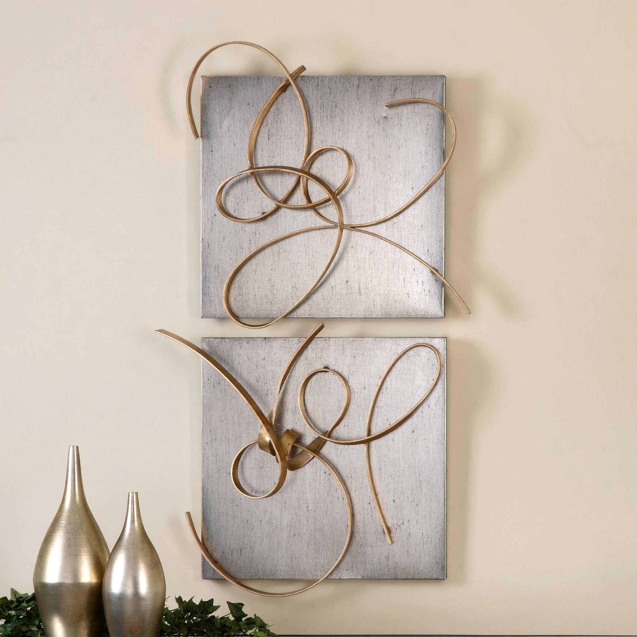 HARMONY METAL WALL ART, SET OF 2 - Remutear