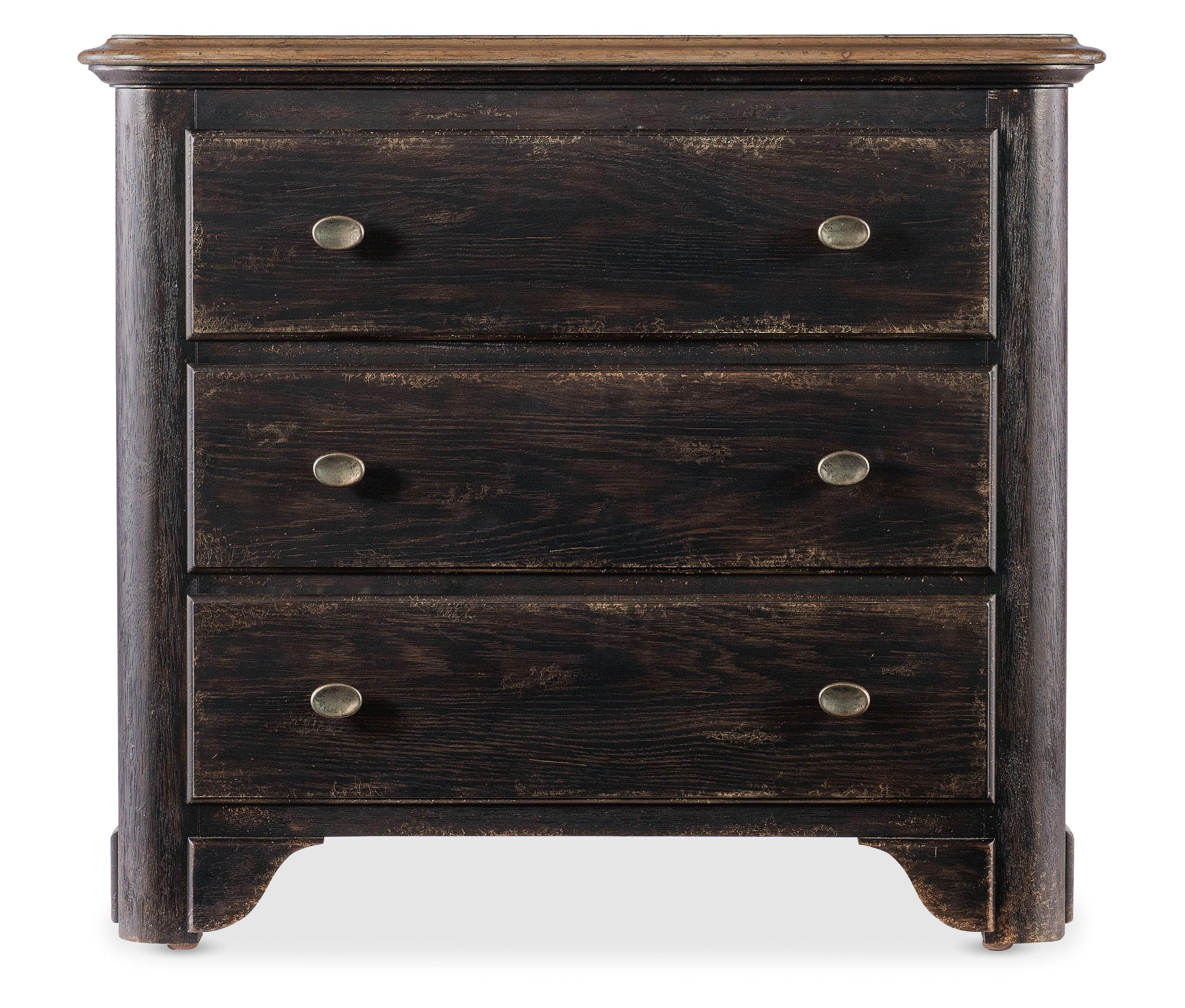 Americana Three-Drawer Nightstand 2 - Molasses - Remutear