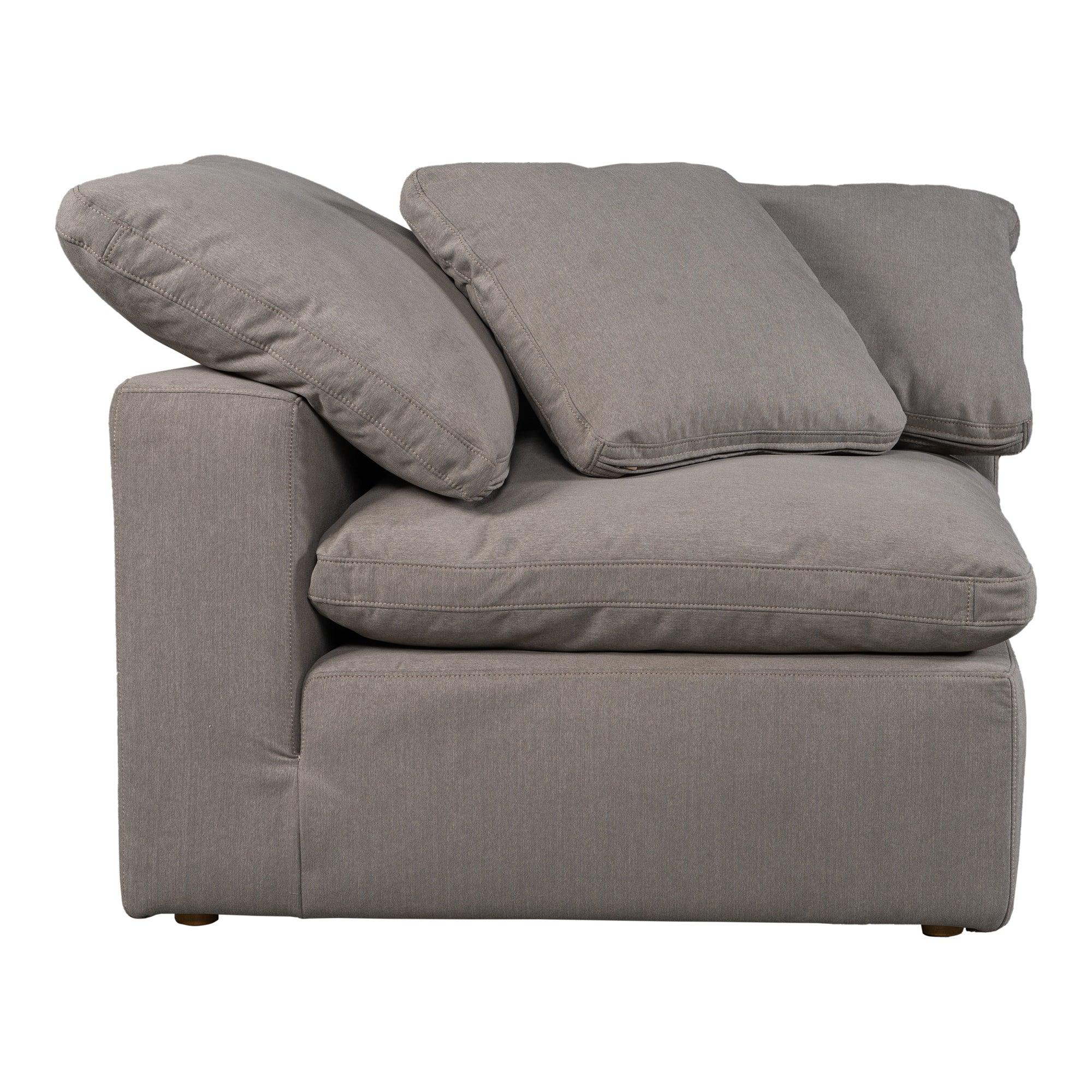 Terra Condo Corner Chair Performance Fabric Light Grey - Remutear