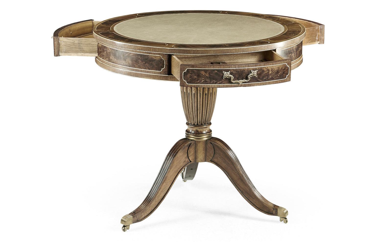 Buckingham Bleached Mahogany Drum Table - Remutear