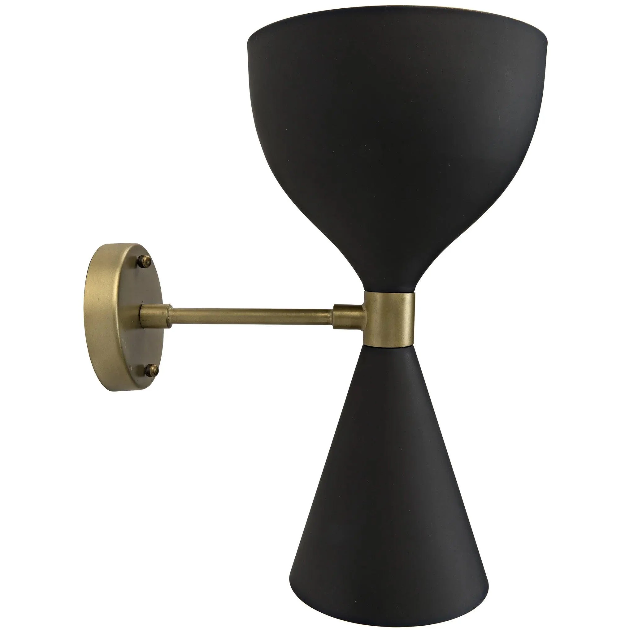 Aegeon Sconce, Black Steel - Remutear