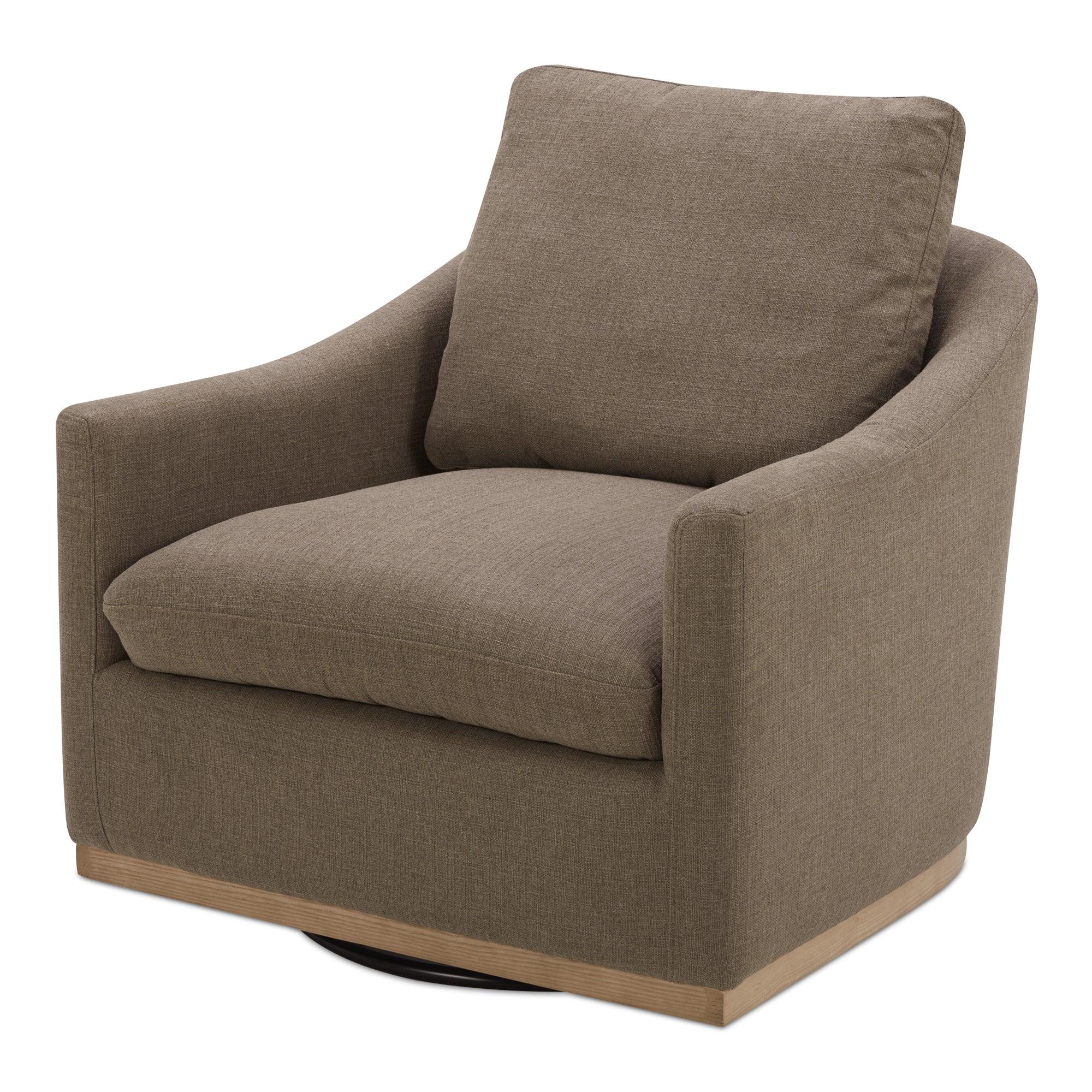 Linden Swivel Chair Soft Taupe - Remutear