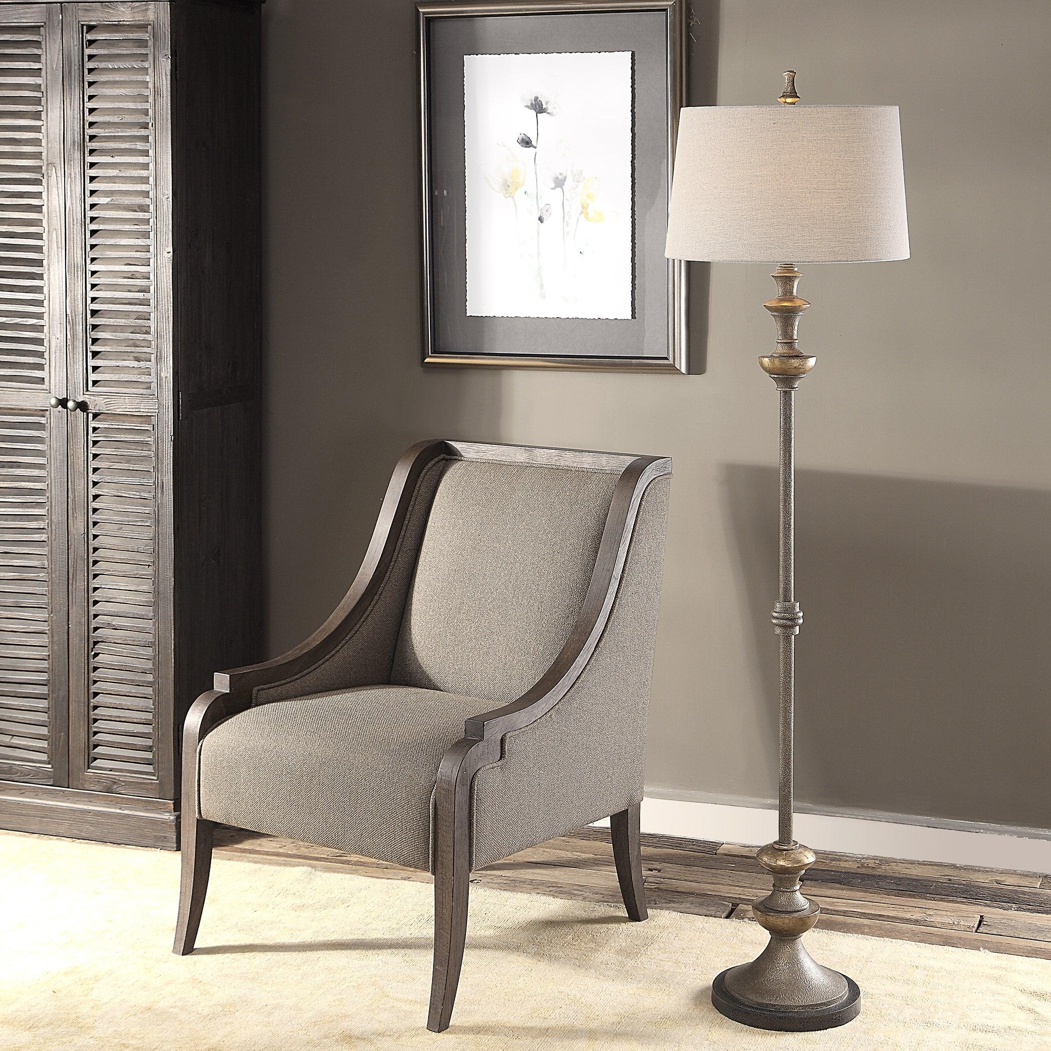 Vetralla Silver Bronze Floor Lamp - Remutear