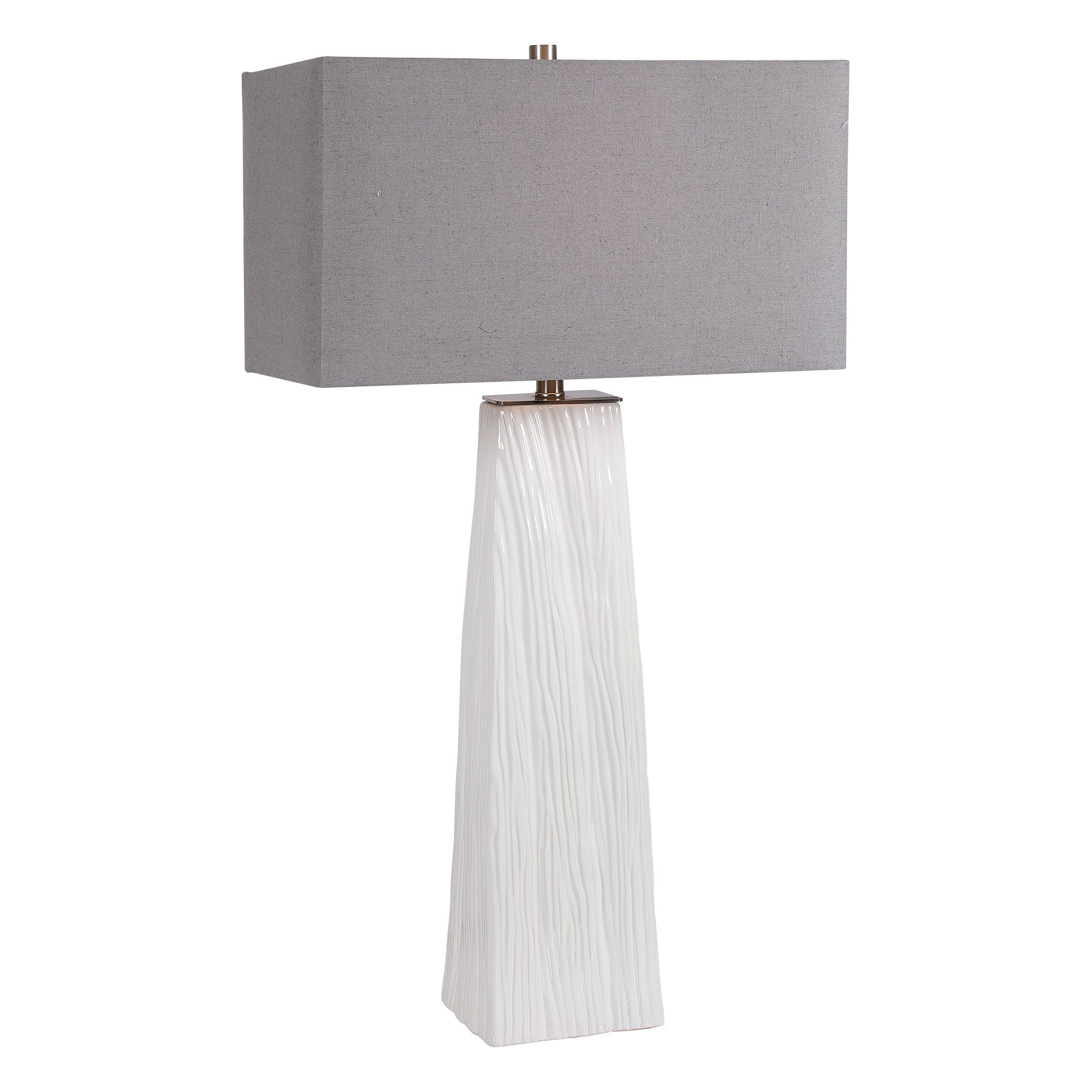 SYCAMORE WHITE TABLE LAMP - Remutear
