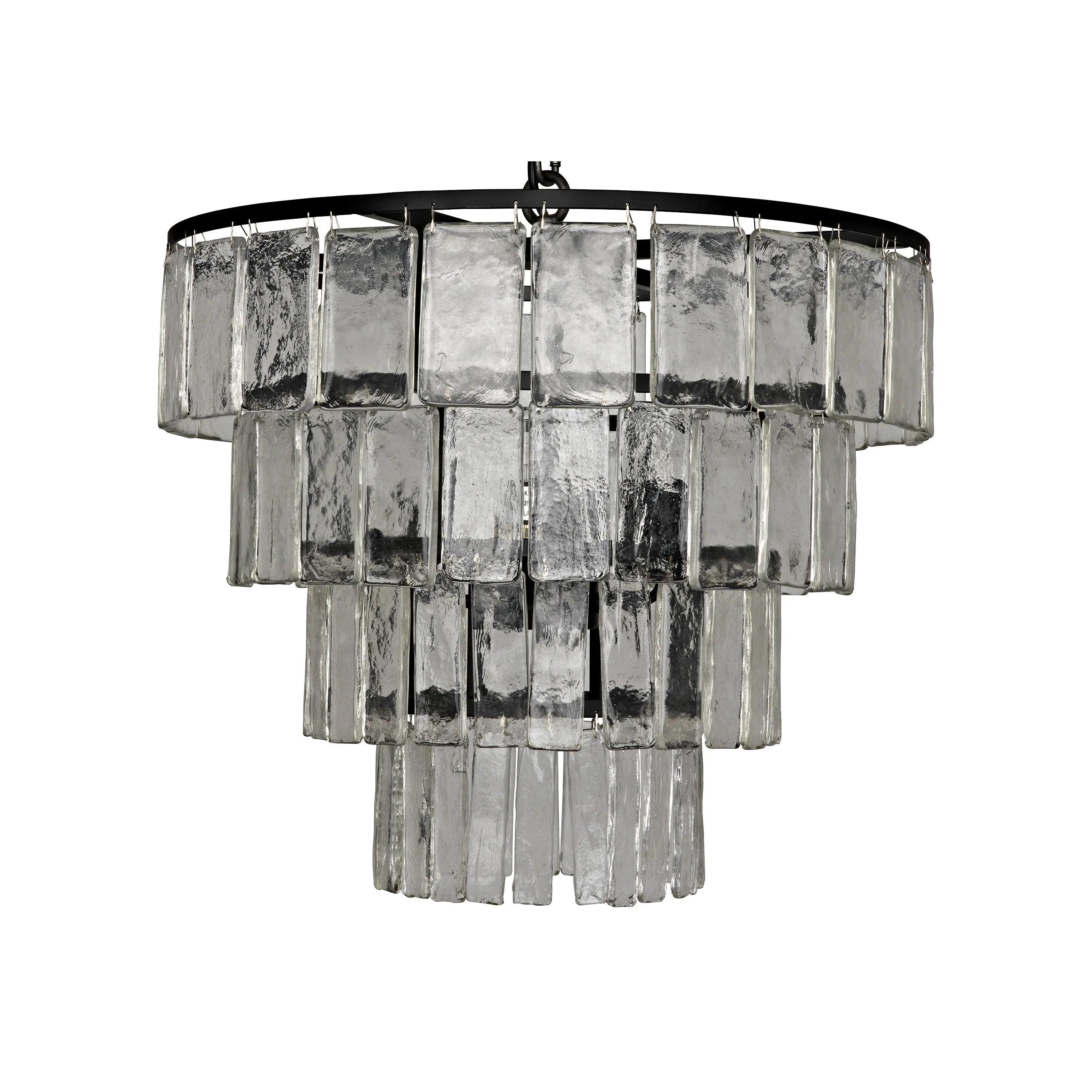 Carnegie Chandelier, Medium, Black Steel - Remutear