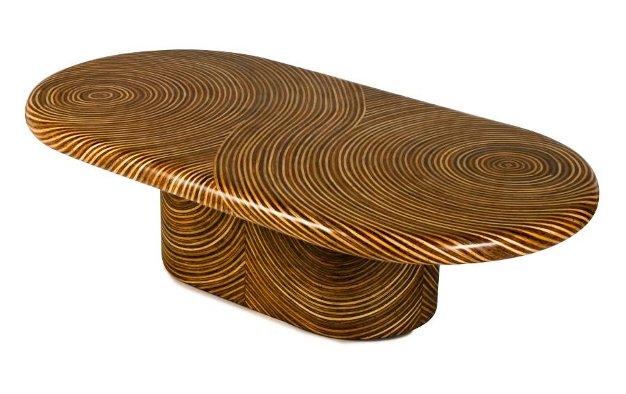 Showtime Ribbon Cocktail Table, Oval - Remutear
