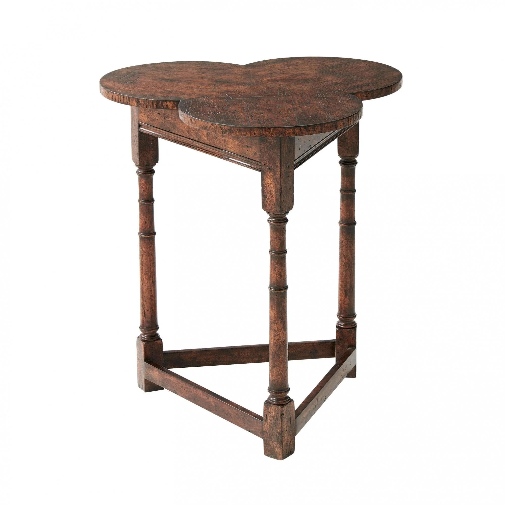 Oak Clover Accent Table - Remutear