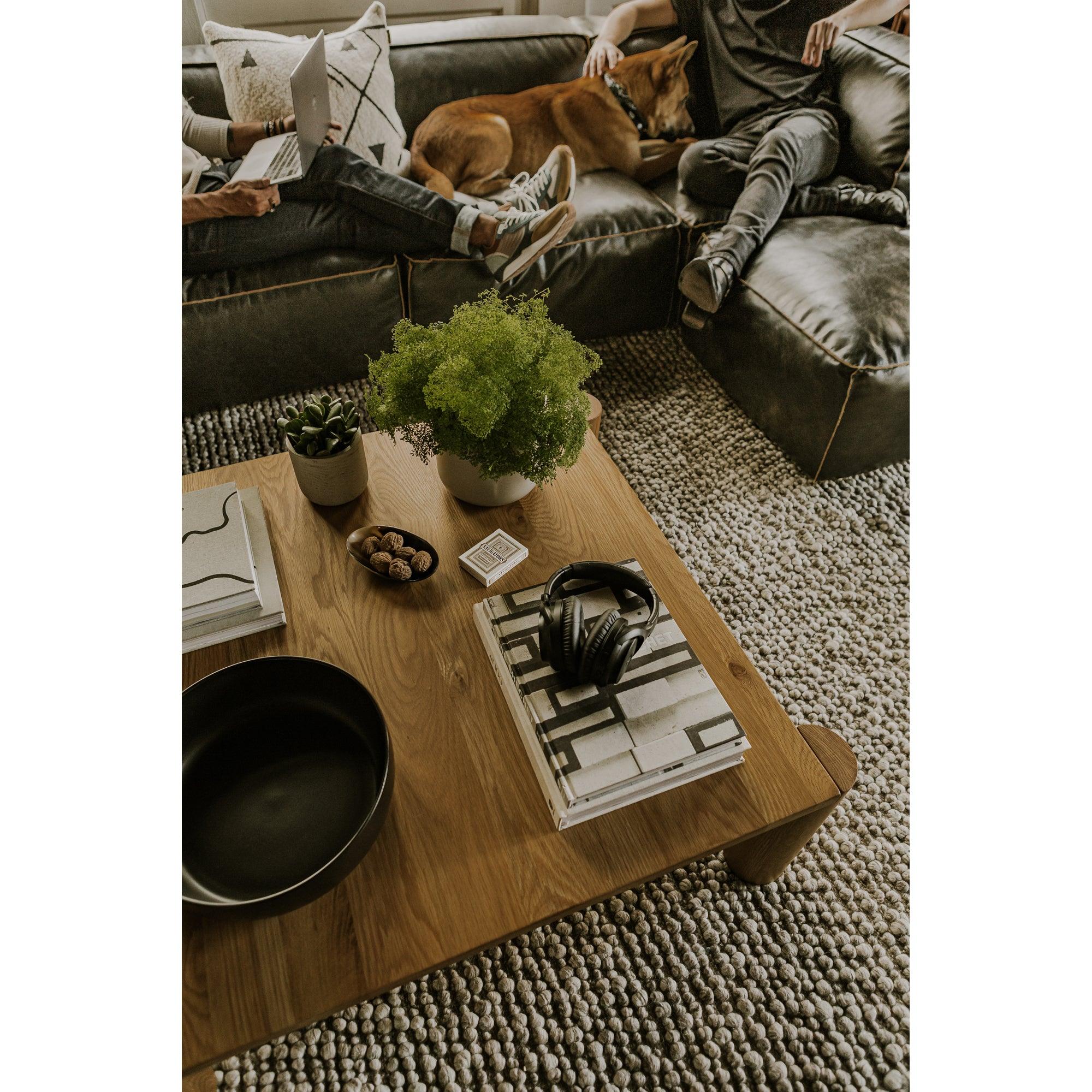 Post Coffee Table White Oak - Remutear
