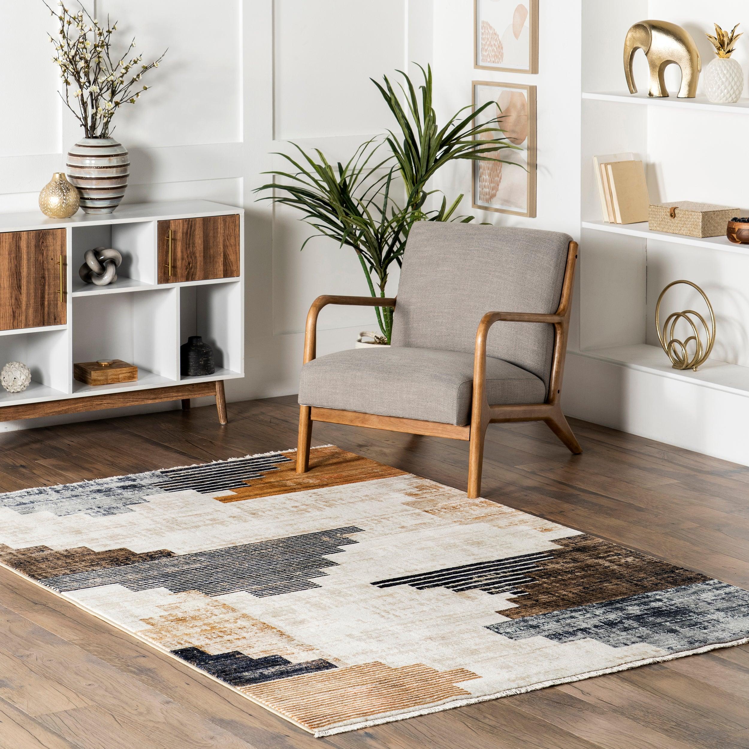 Vanita Transitional Southwestern Fringe Area Rug - Remutear