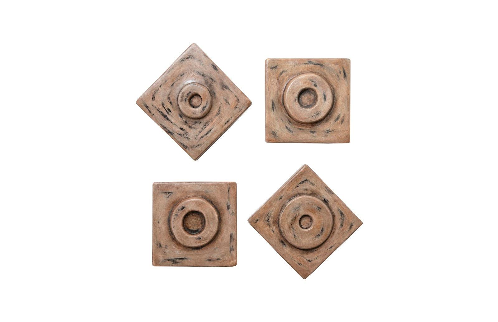 Antique Cuadritos Wall Tiles, Set of 4 - Remutear