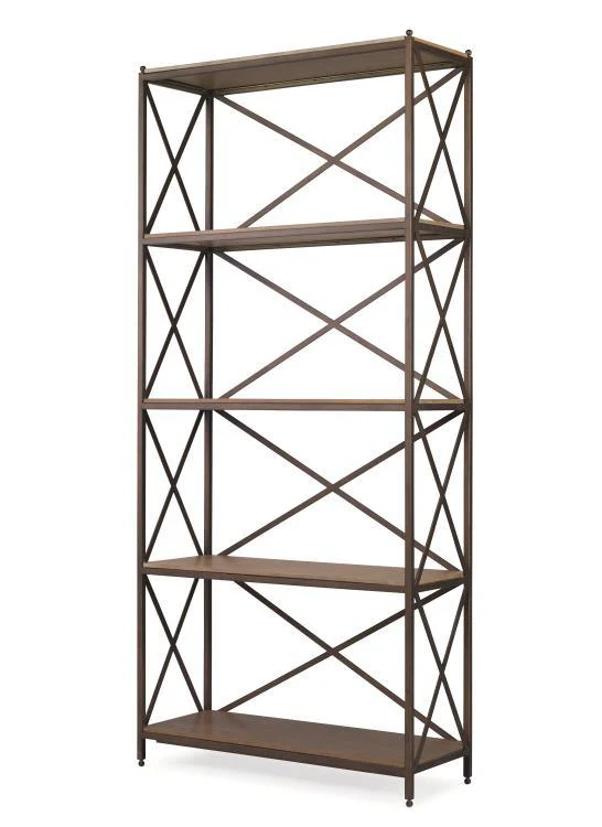 Details Occasional Nob Hill Bookcase 38 X 14 X 84 - Remutear
