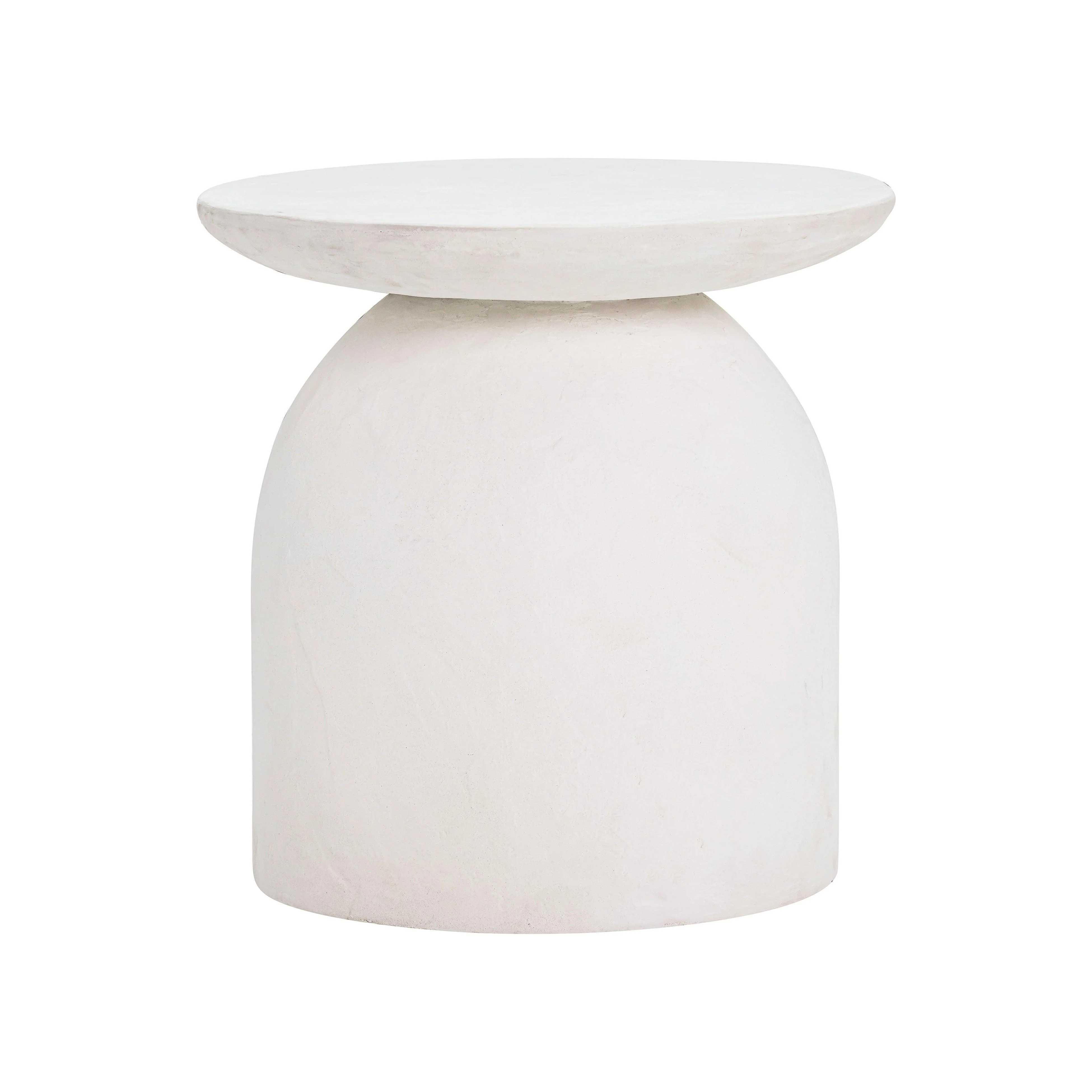 Aloe White Concrete Side Table - Remutear