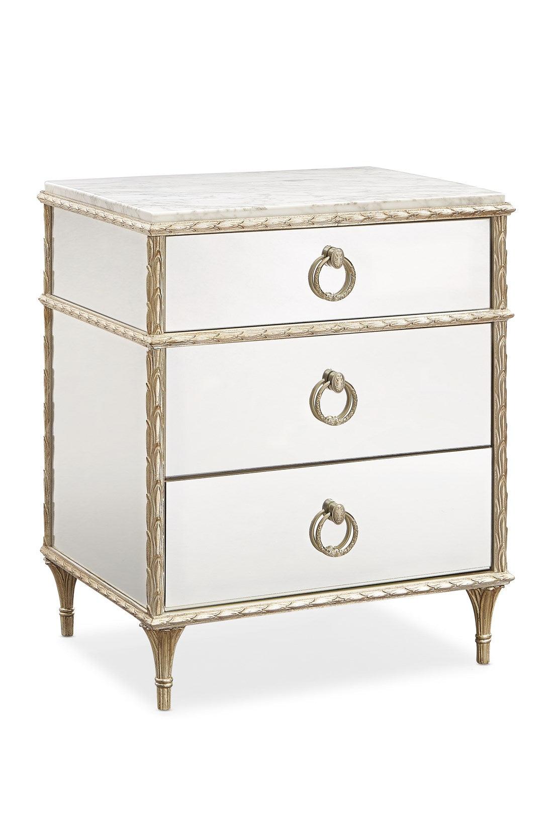 FONTAINEBLEAU NIGHTSTAND MIRRORED - Remutear