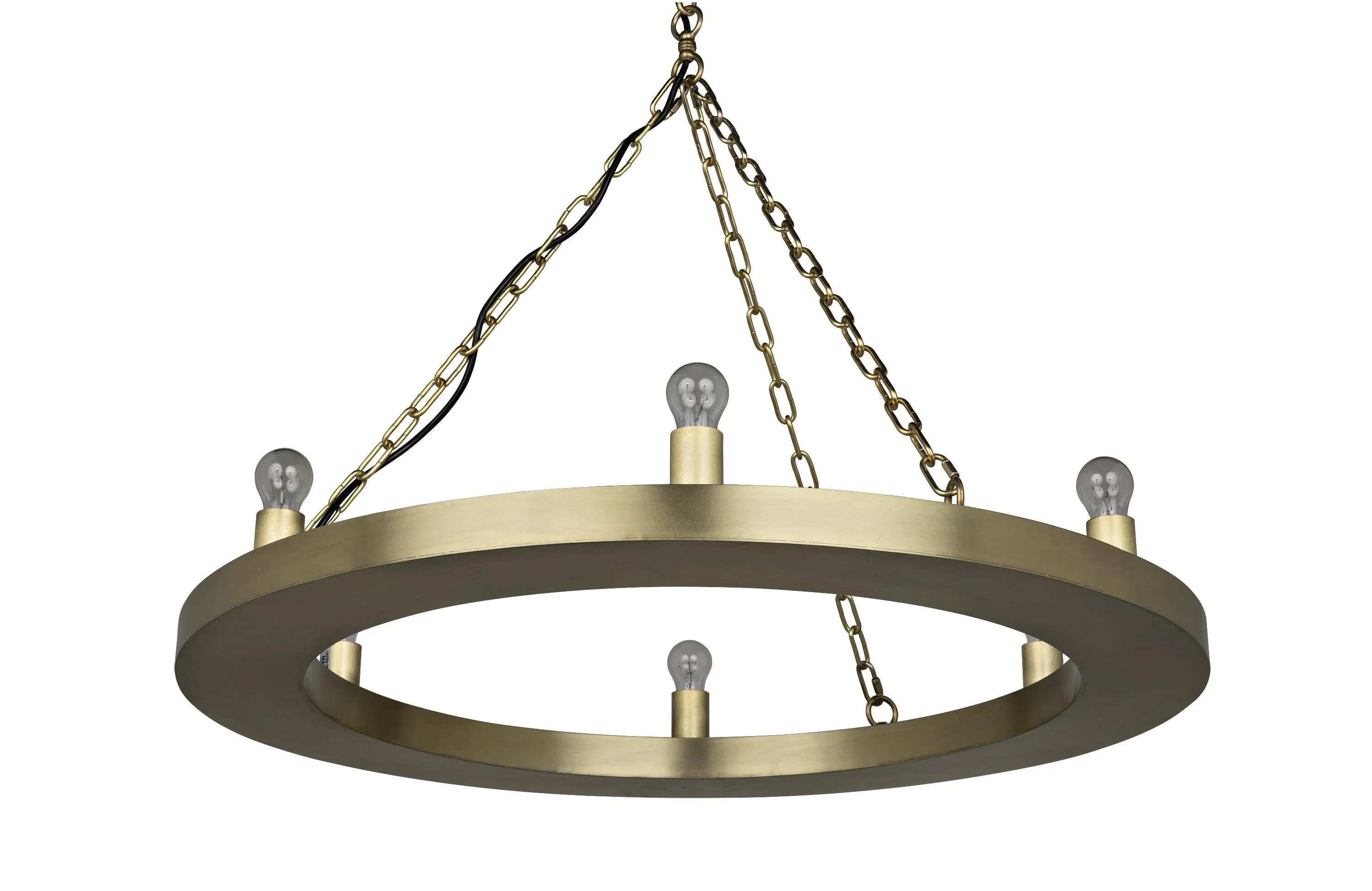 Ciro Chandelier, Metal with Brass Finish - Remutear