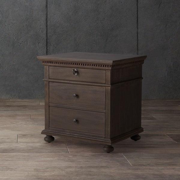 ALLISYN 3 DRAWER WOOD NIGHTSTAND - Remutear