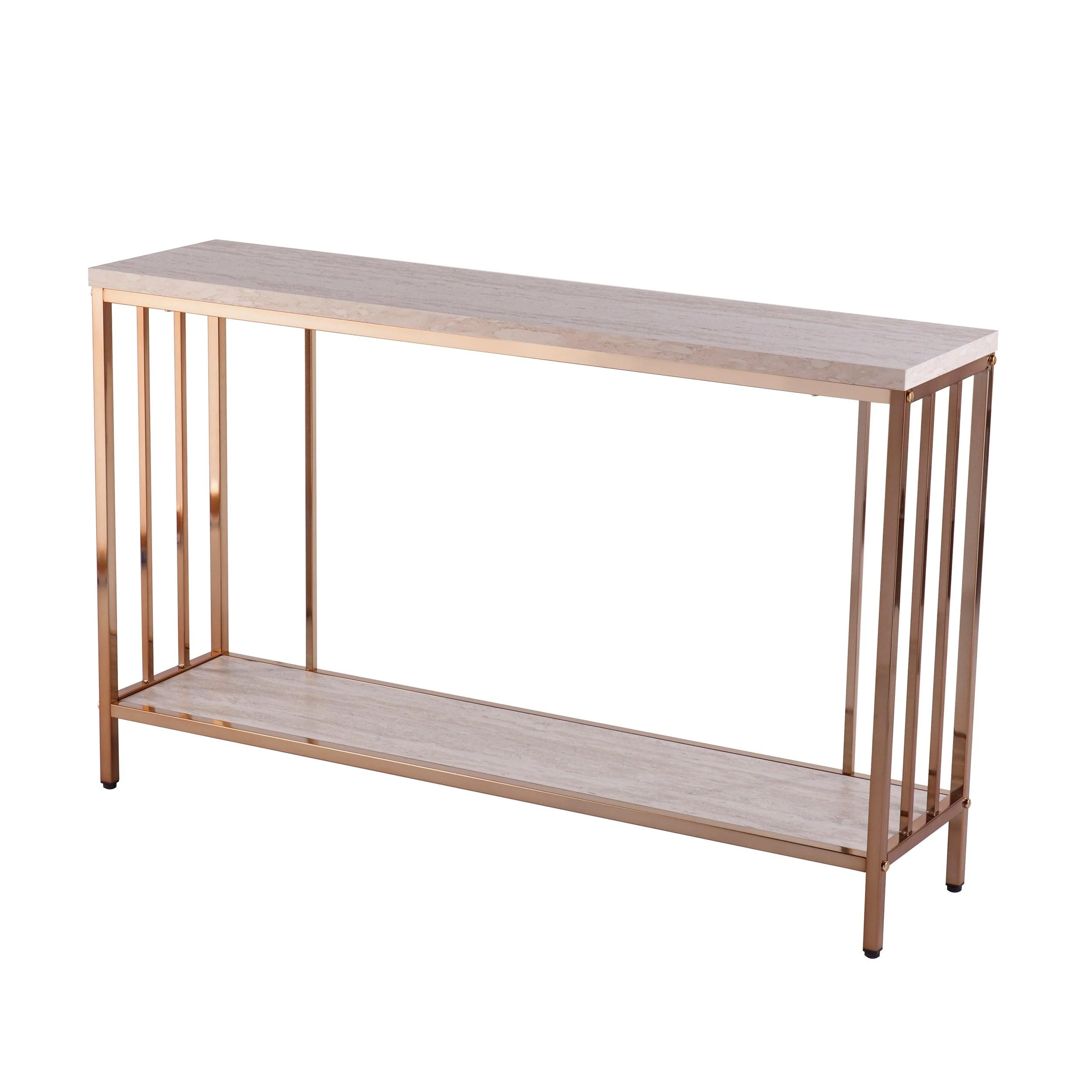 Brexlyn Faux Stone Console Table - Remutear