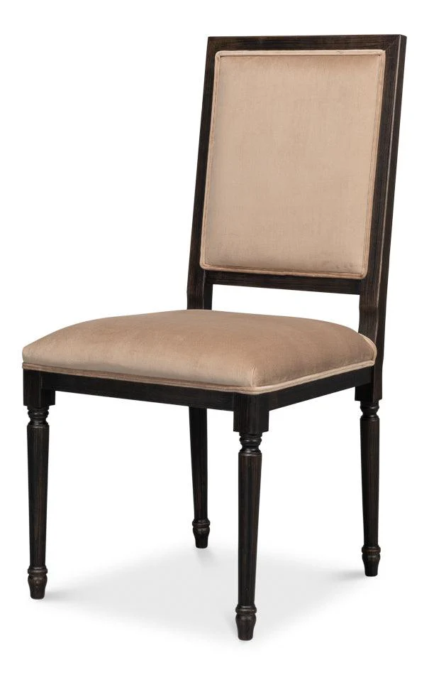 Square Back Side Chair Nero Toffee - Set of 2 - Remutear