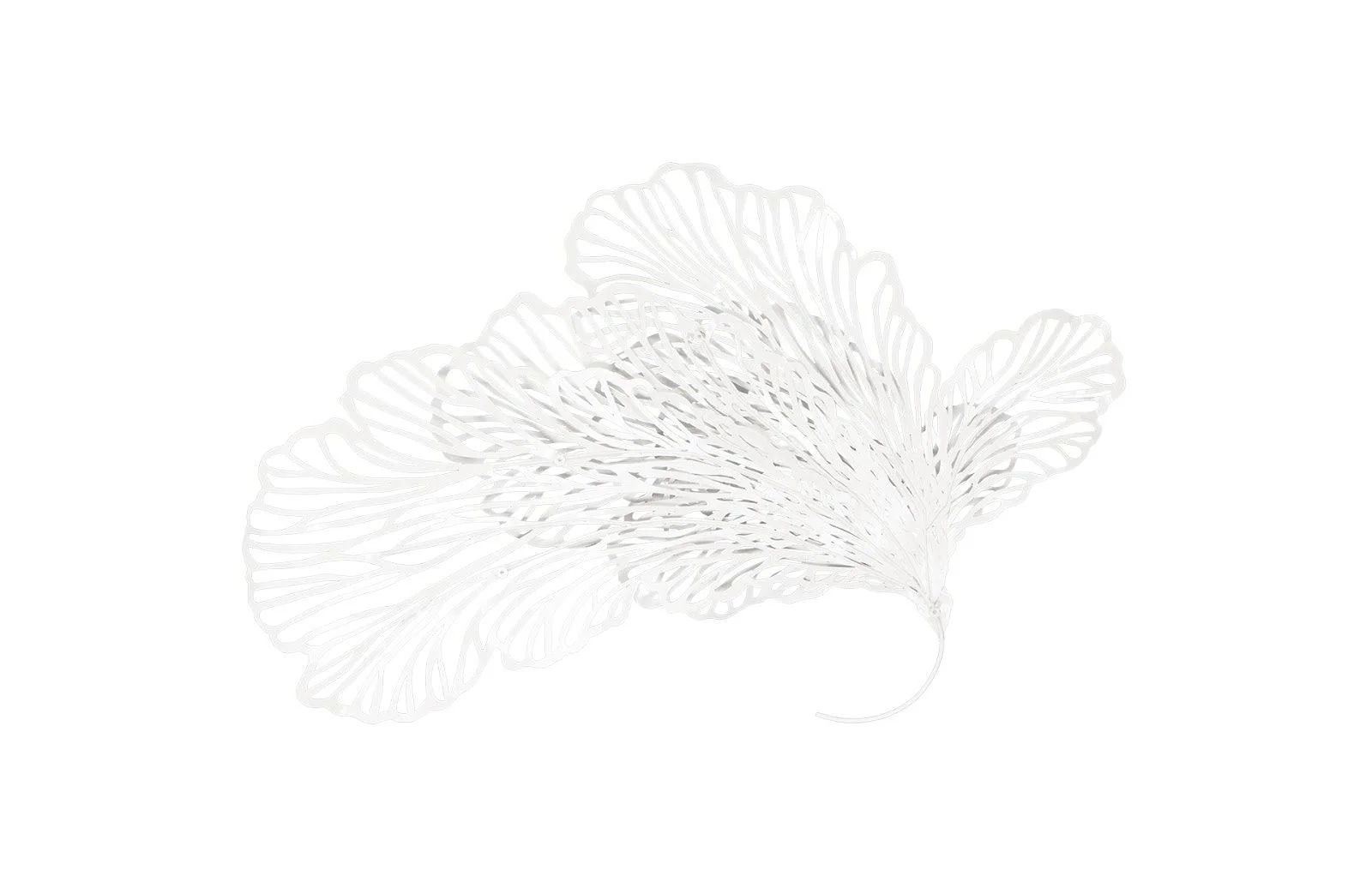 Butterfly Wall Art, White, LG - Remutear