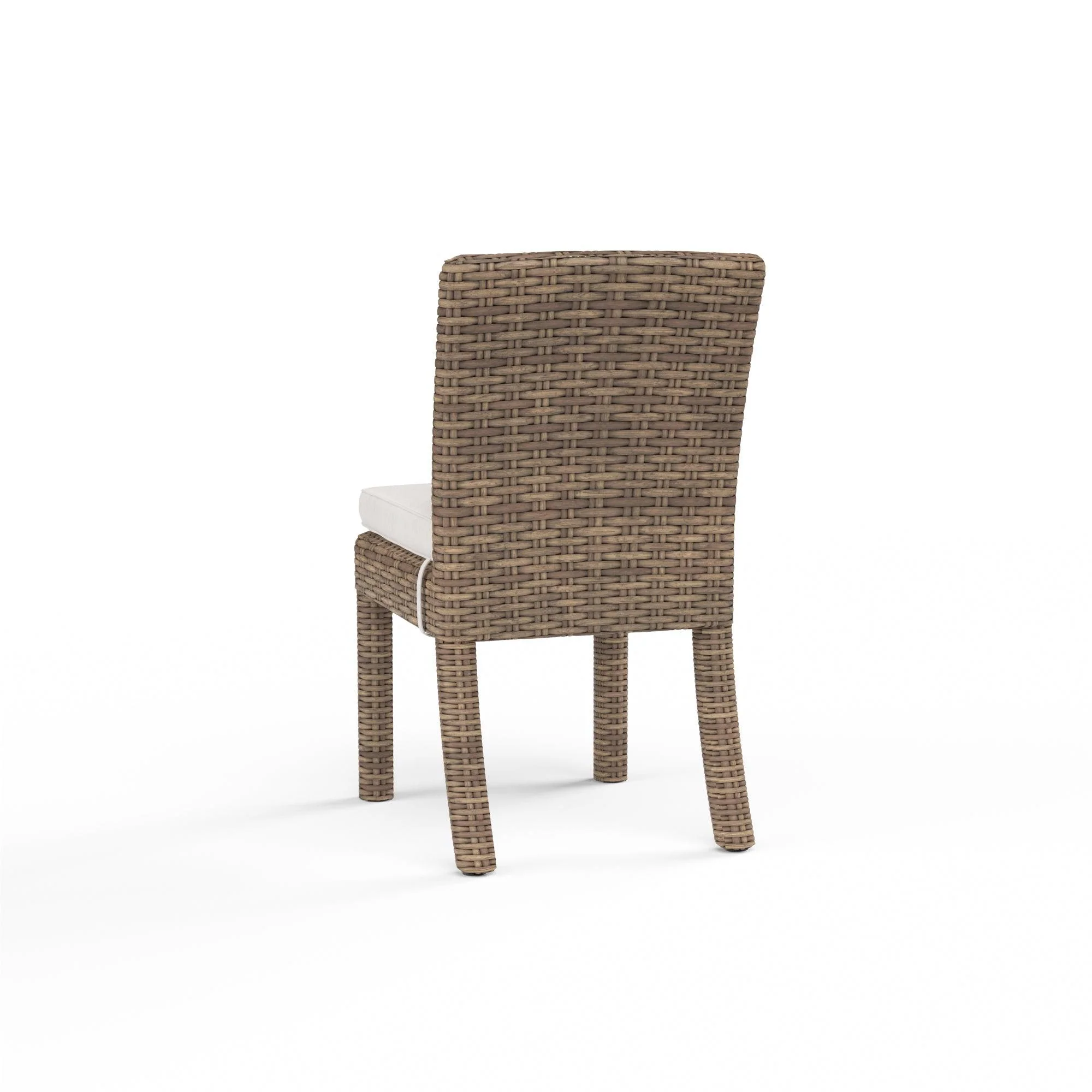 Havana Armless Dining Chair in Canvas Flax w/ Self Welt - Remutear