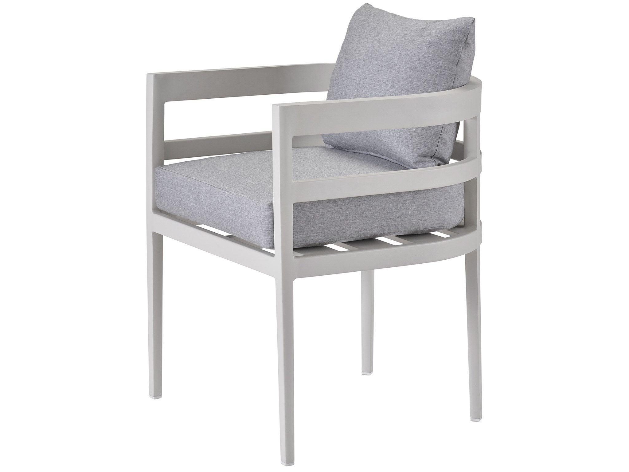 Outdoor Aluminum Barrel Back Dining Chair - Remutear