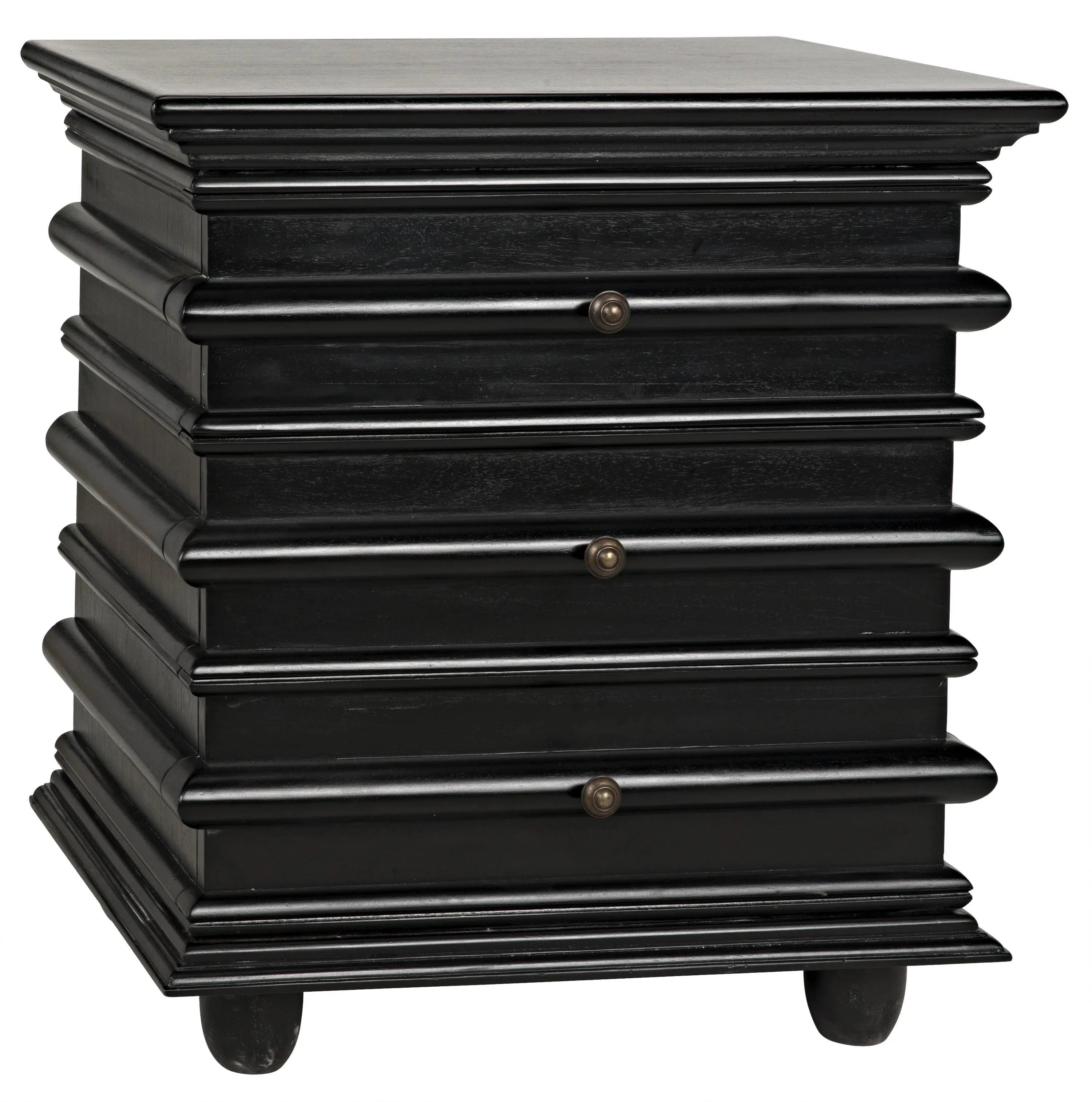 Ascona Side Table, Hand Rubbed Black - Remutear