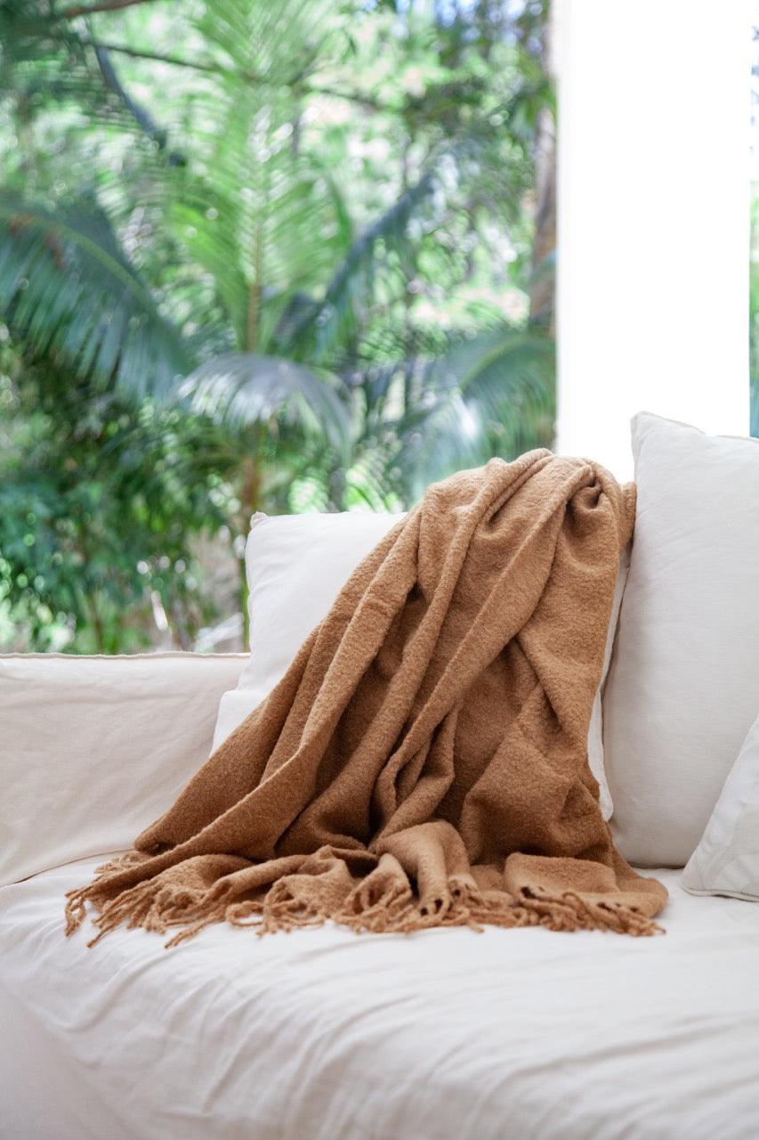 Boucle Baby Alpaca Throw - Remutear