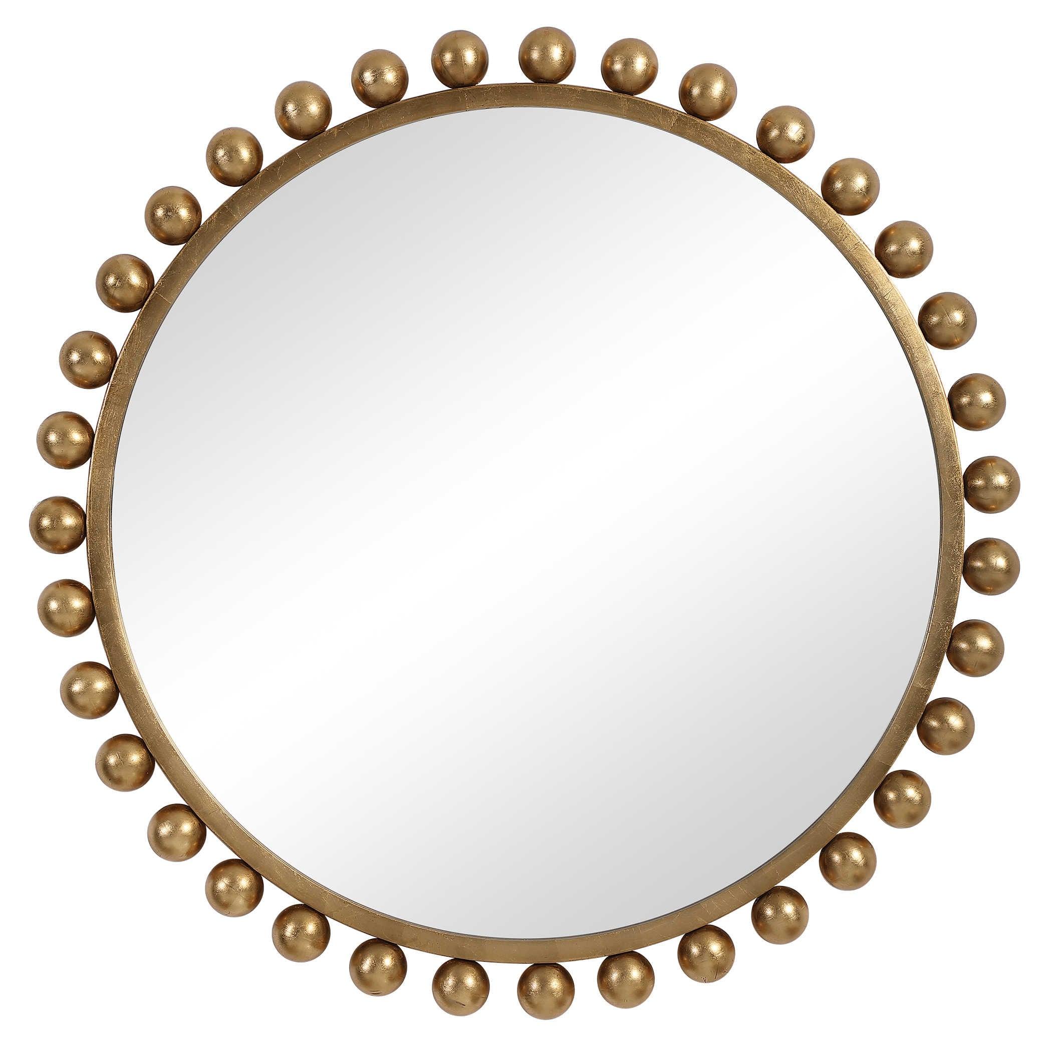 CYRA GOLD ROUND MIRROR - Remutear