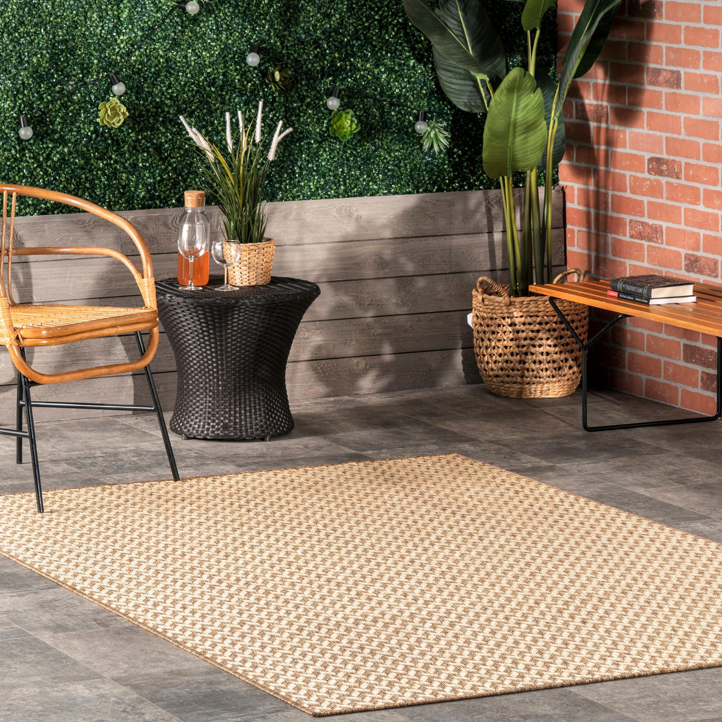 Camryn Herringbone Indoor/Outdoor Area Rug - Remutear