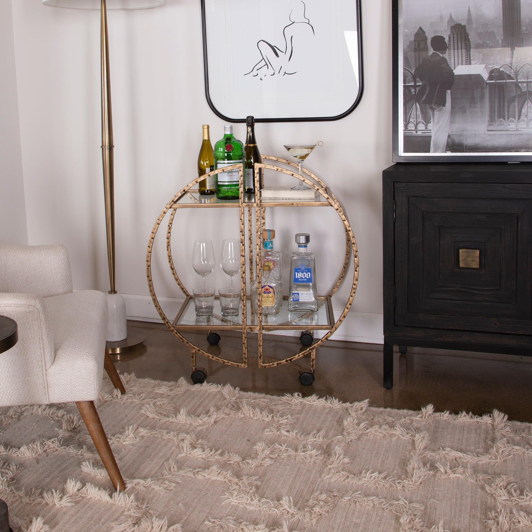 ZELINA GOLD BAR CART - Remutear