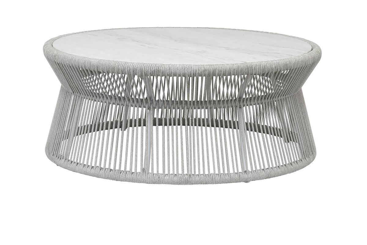 Miami Coffee Table with Honed Cararra Marble Top - Remutear