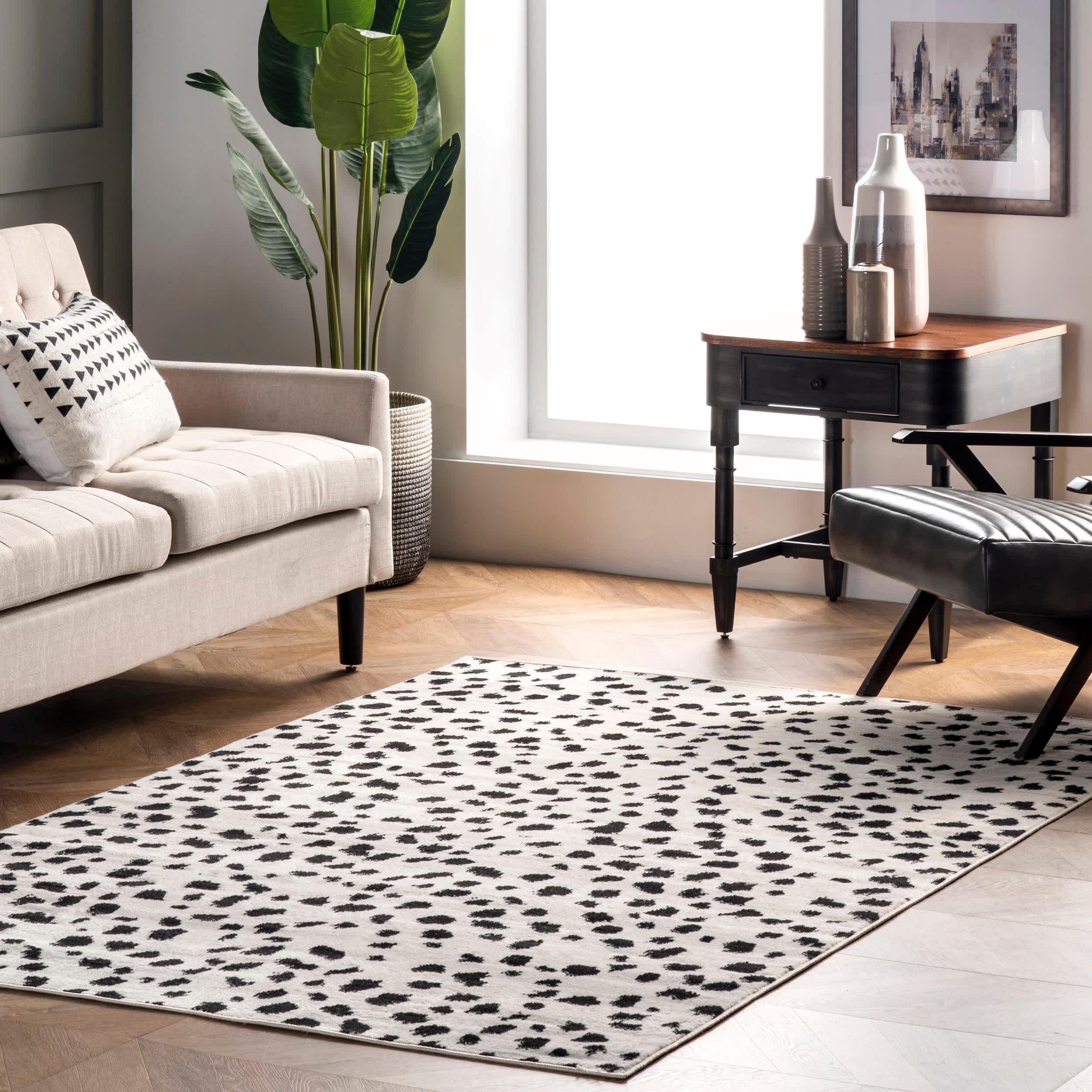 Brooks Leopard Print Area Rug - Remutear