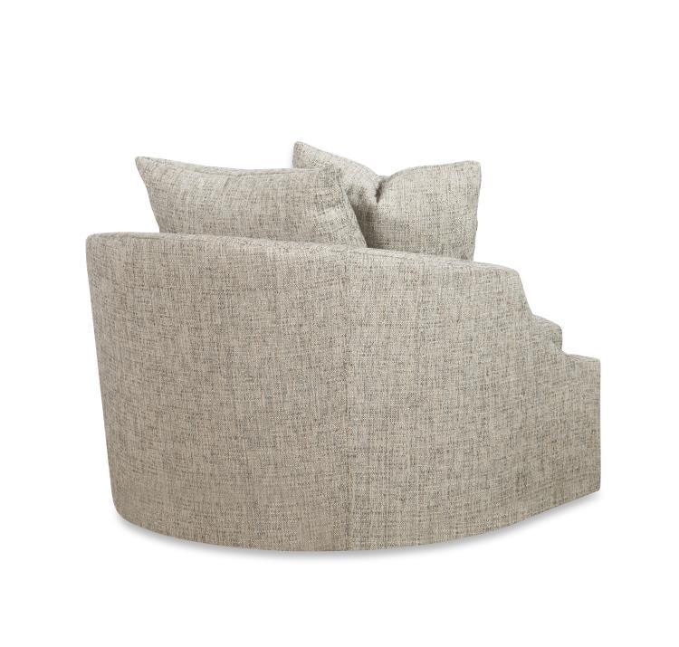 Century Home Elegance Stocked Oliver Swivel Chair - Remutear