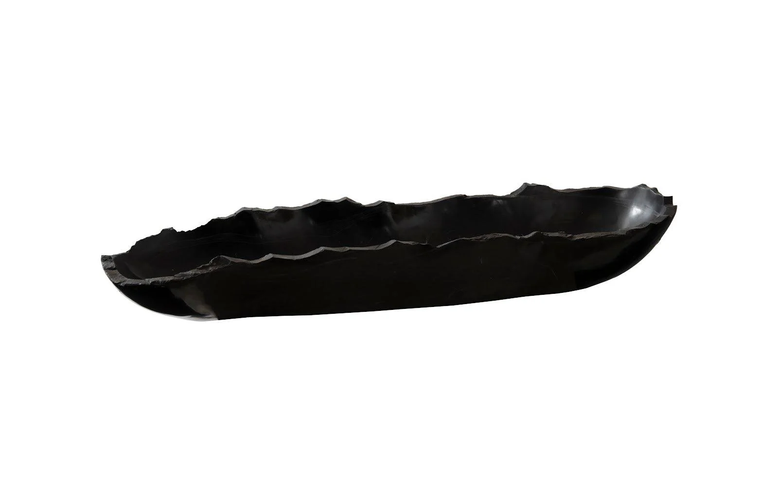 Aragonite Canoe Bowl, Black, Small - Remutear