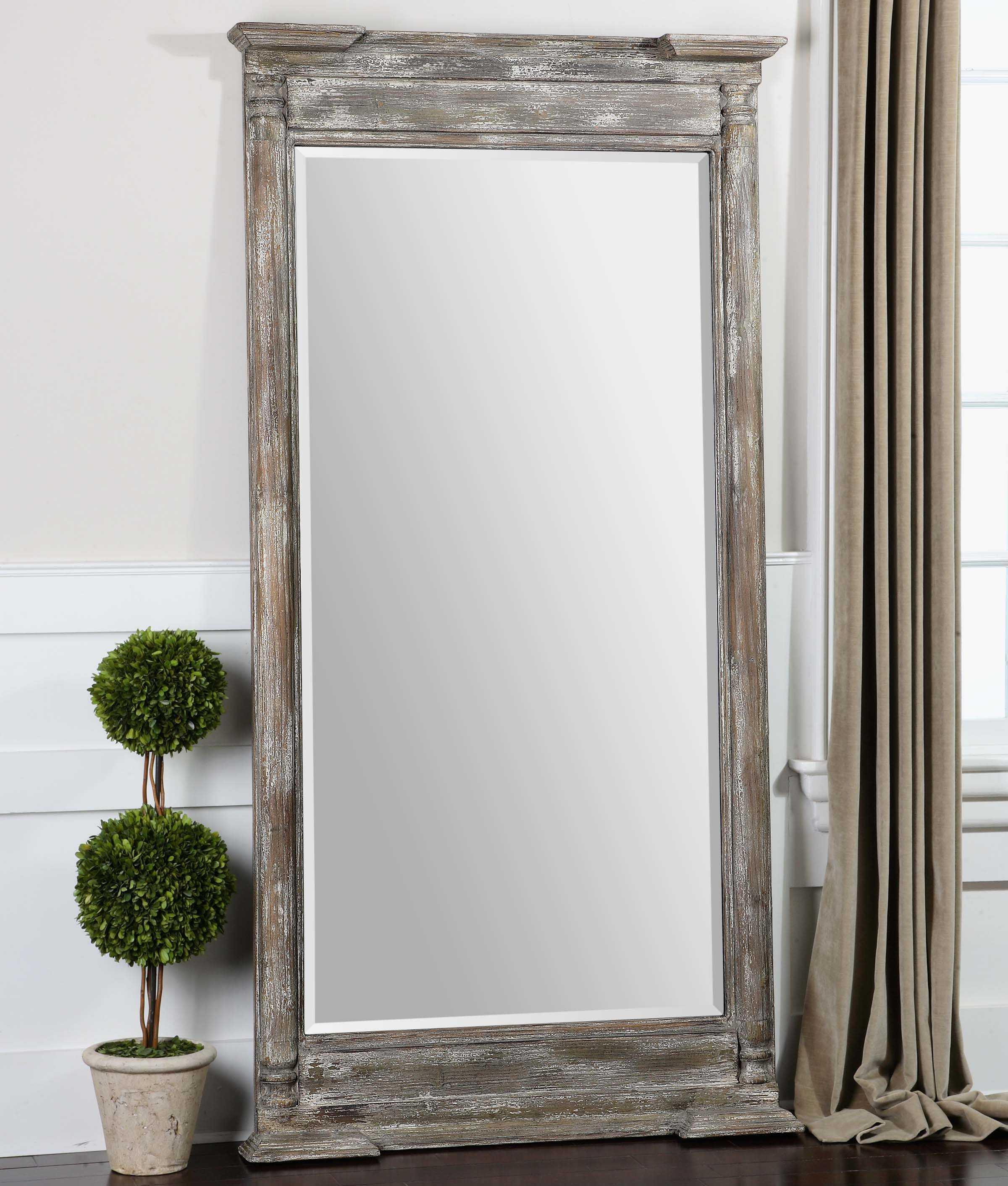 VALCELLINA WOODEN LEANER MIRROR - Remutear