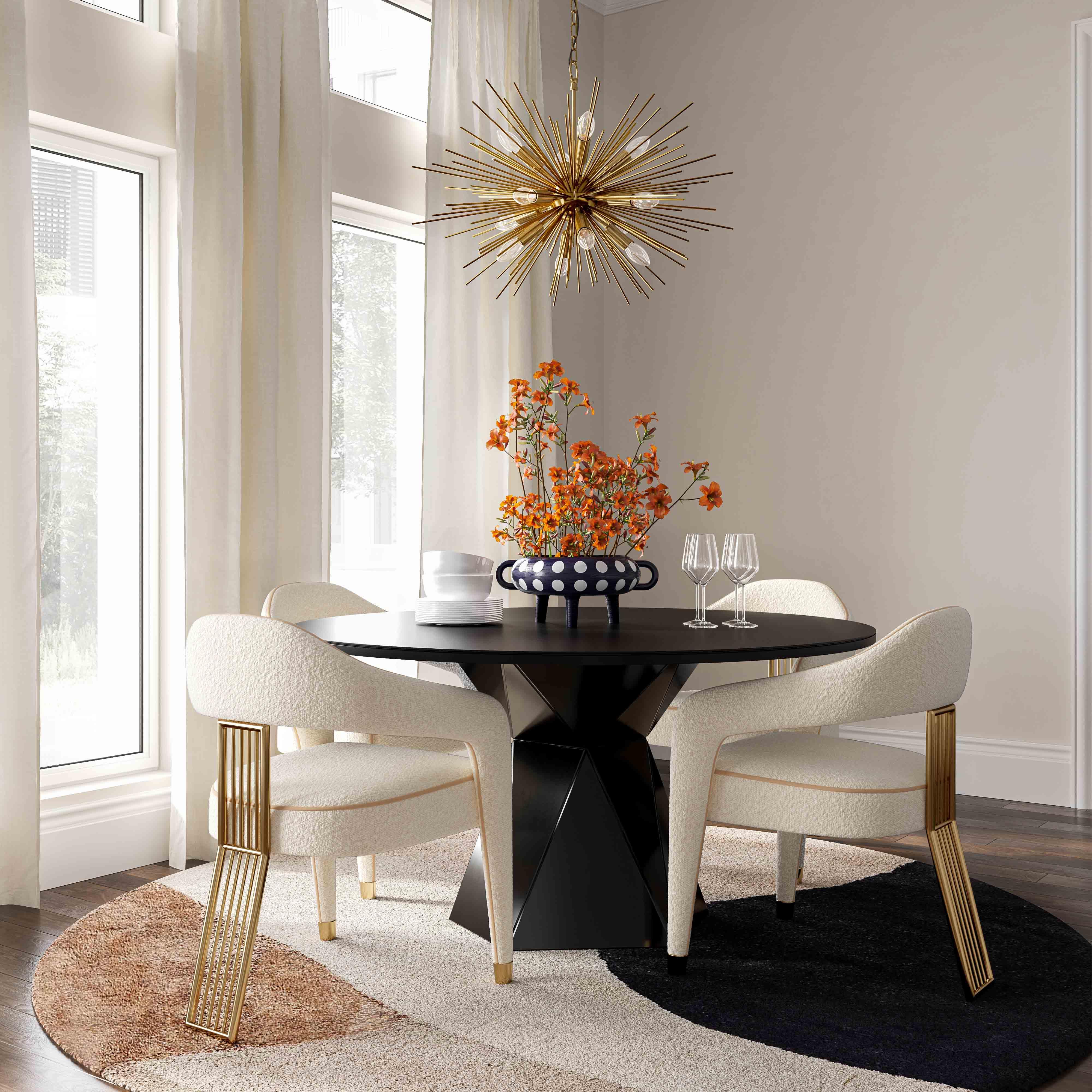 Corralis Cream Boucle Dining Chair - Remutear