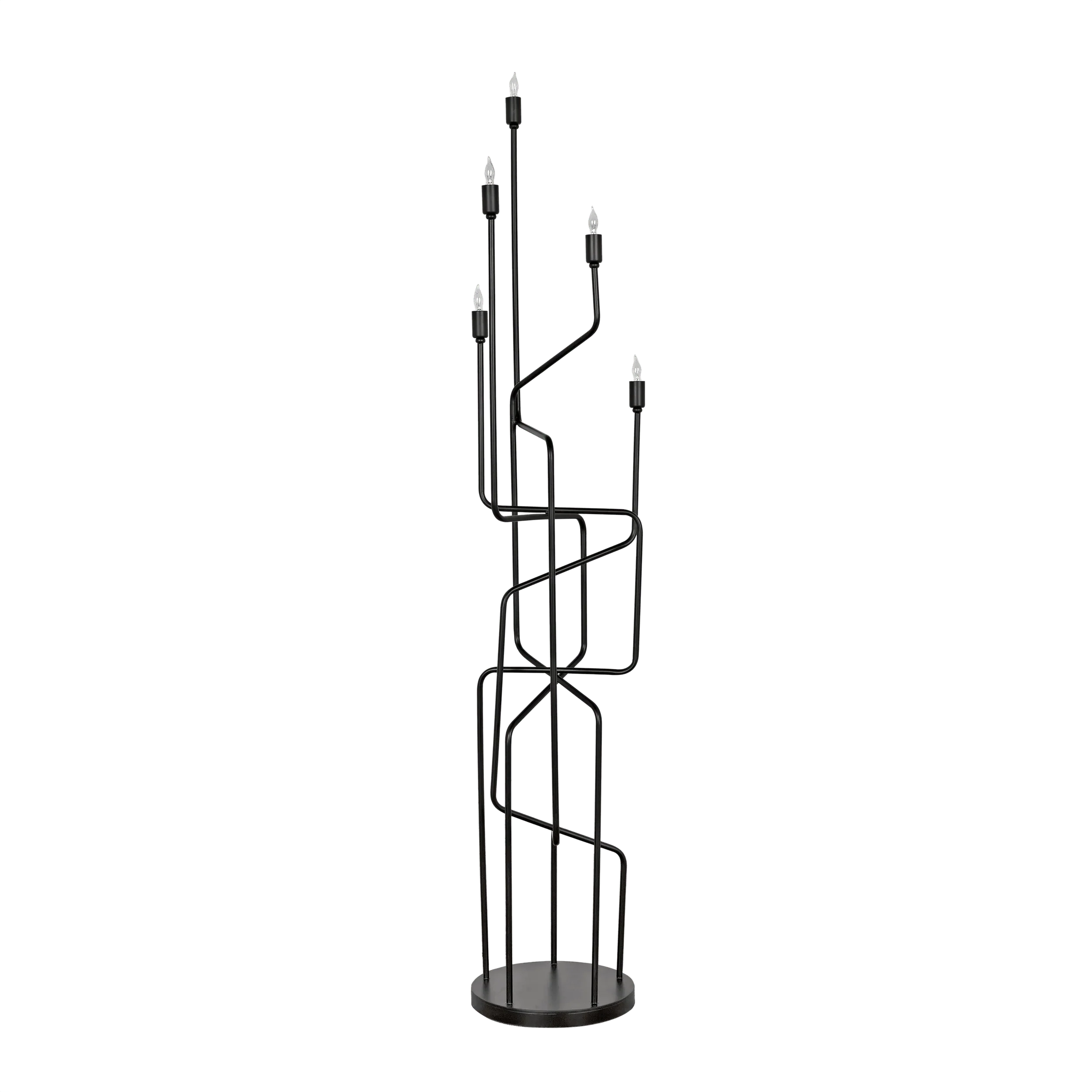Moriarty Floor Lamp, Black Metal - Remutear
