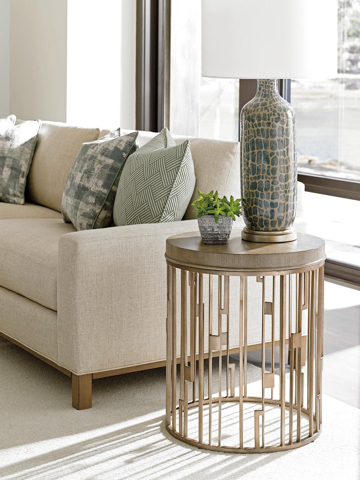 Shadow Play Studio Round Accent Table - Remutear