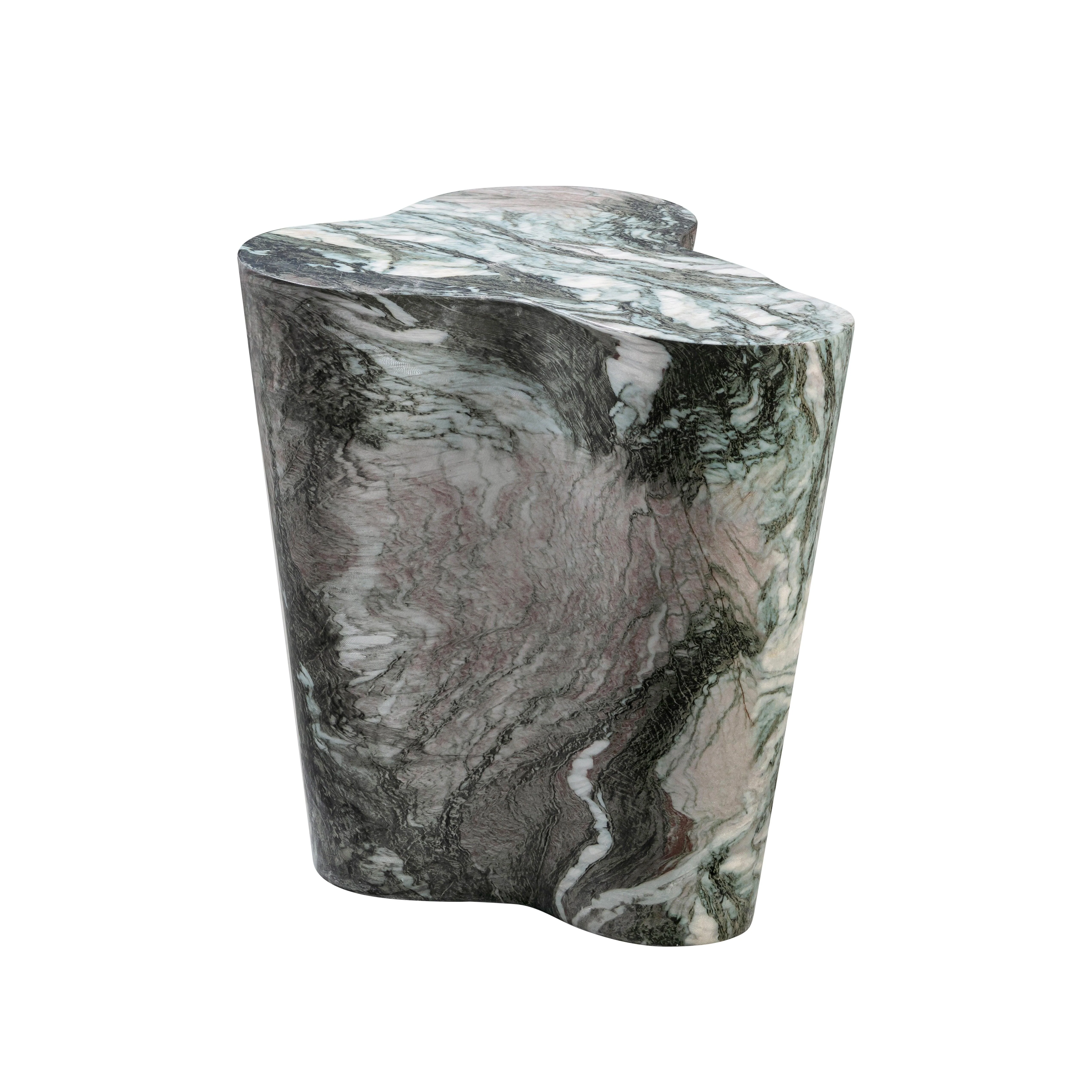 Slab Grey/Blush Faux Marble Tall Side Table - Remutear