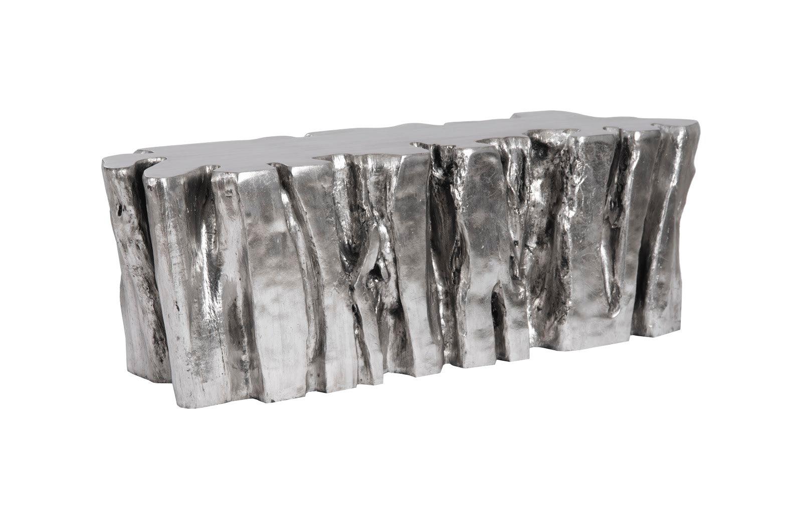 Freeform Root Bench, Silver Leaf - Remutear