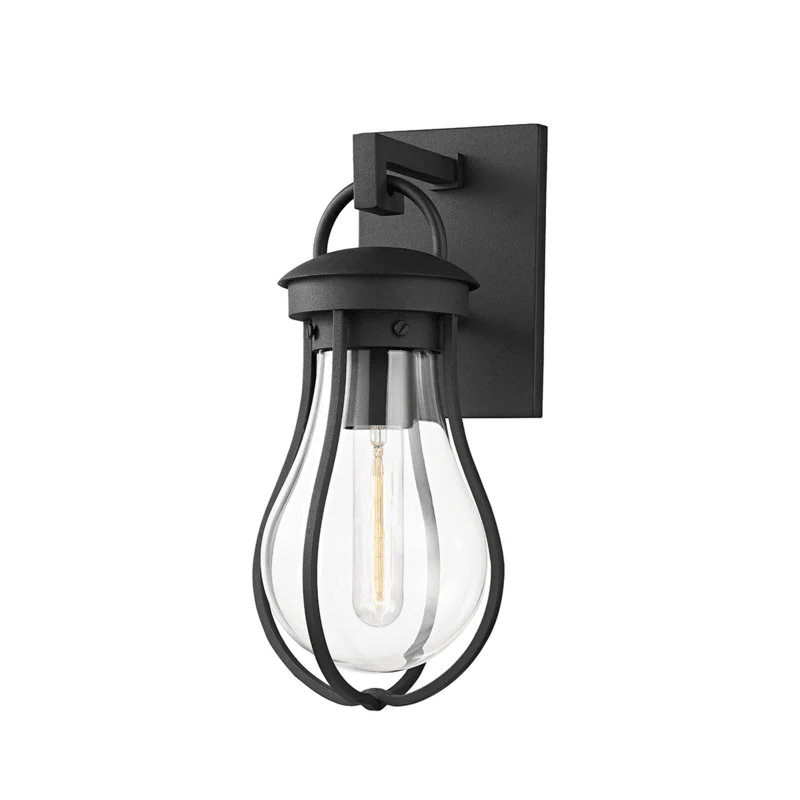 BOWIE 1 LIGHT SMALL EXTERIOR WALL SCONCE - Remutear