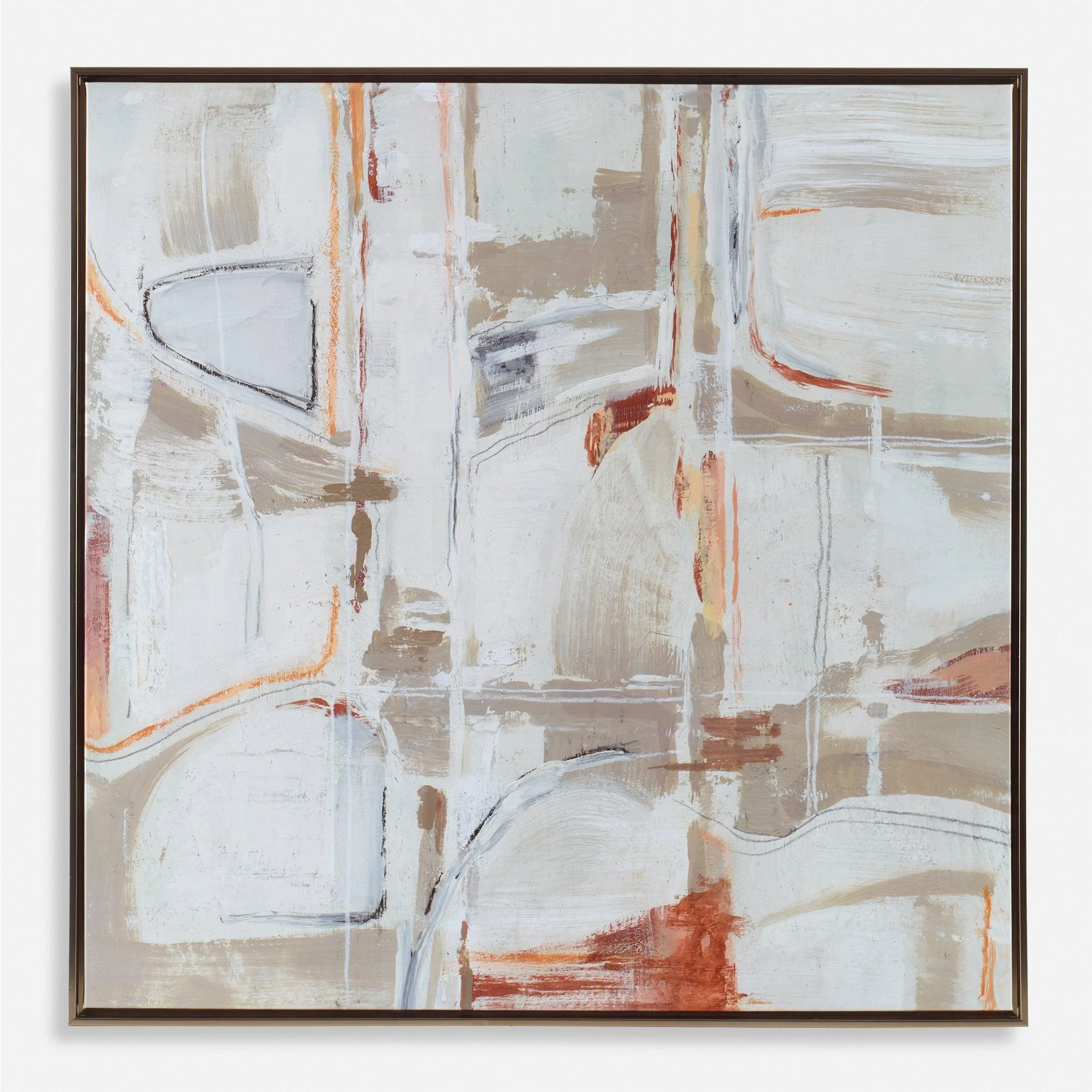 Neutral Nirvana Abstract Canvas Art - Remutear