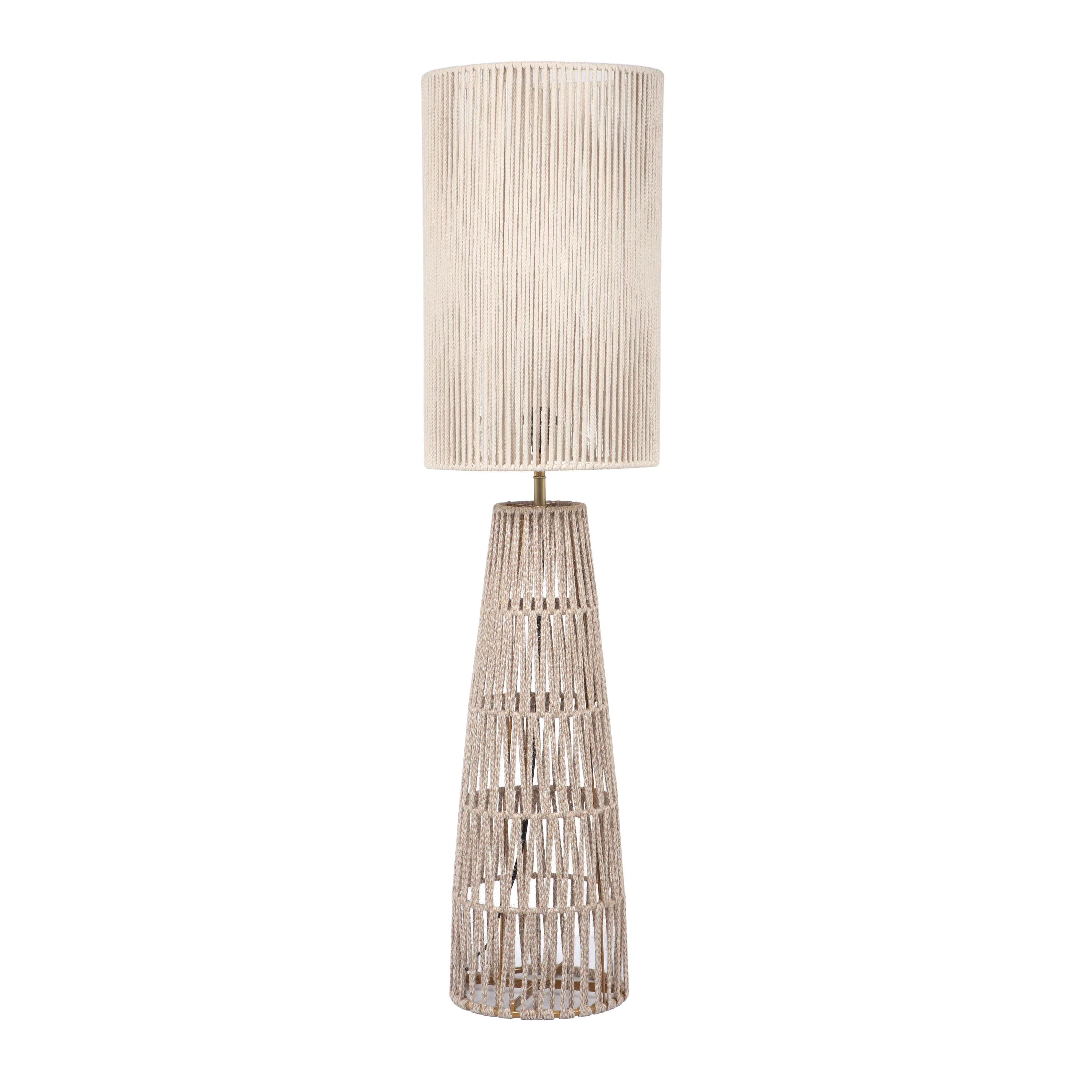 Beam Cream Natural Jute Floor Lamp - Remutear