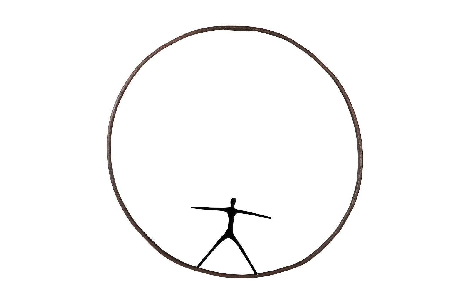 Olympic Figure in Iron Ring, Black, Rust, Style B - Remutear