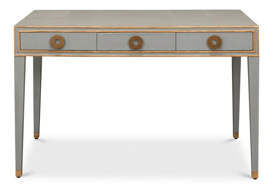 Gabriella Shagreen Desk/Table Storm Grey - Remutear